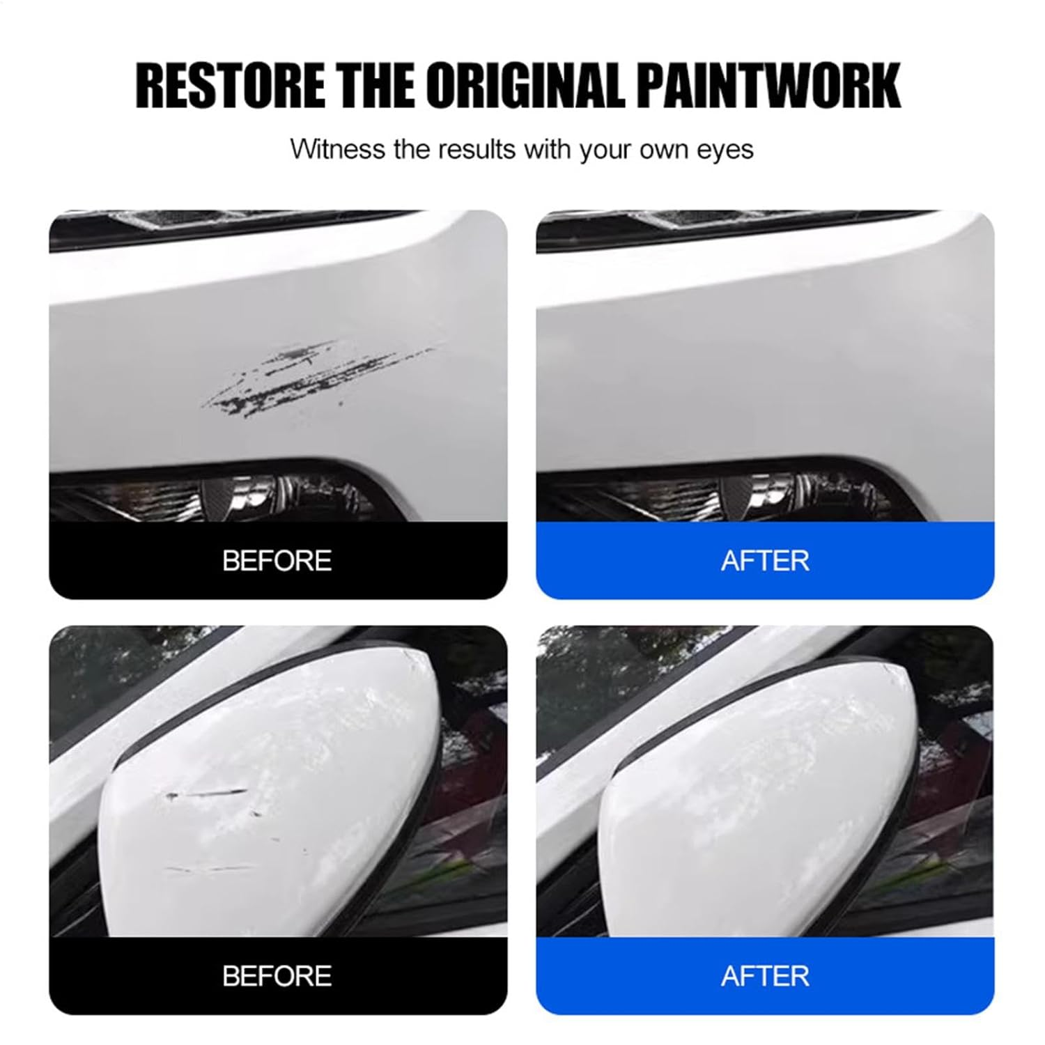 Car Paint Scratch Remover,Auto Scratches Remover Repair Protection | 100Ml Multi-Uses Scratch Remover, Paint Correction Compound That Removes Defects While Adding Gloss and Shine image number 2