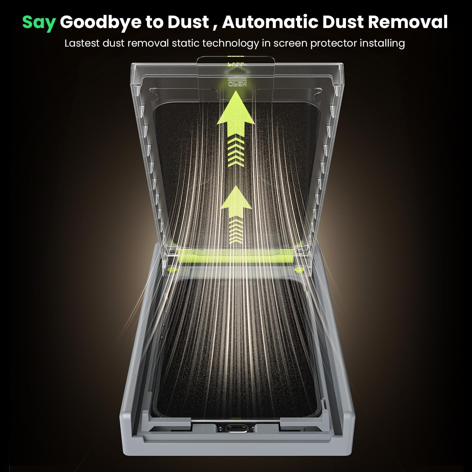 WSKEN for Iphone 16 Pro Max Privacy Screen Protector - [24&deg;Anti Spy ][Auto Dust-Elimination]Anti Glare Full Coverage Tempered Glass 9H Hardness Easy Installation,Bubble Free,Anti Fingerprint,2 Pack image number 2