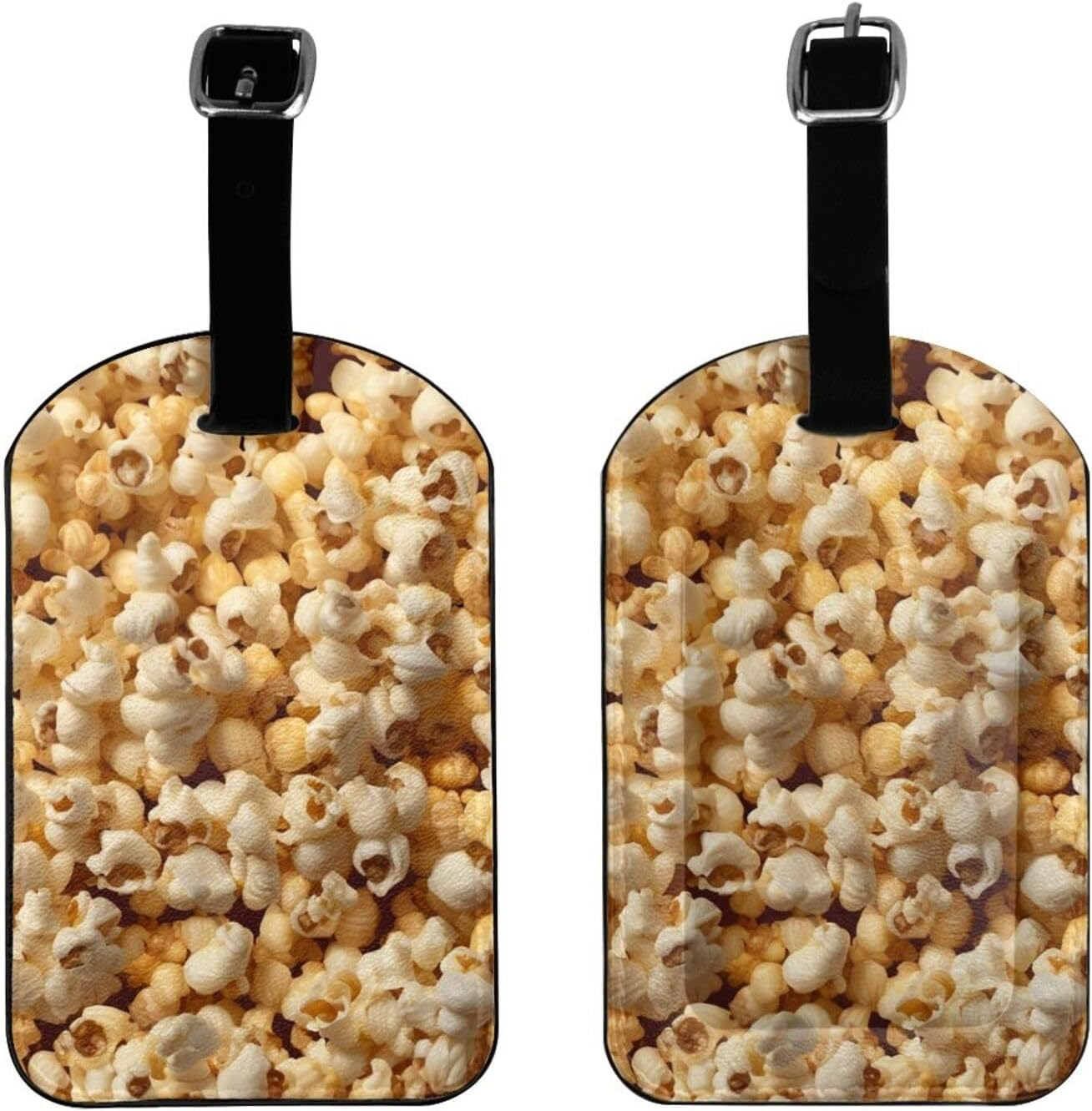 Popcorn Print Print Elegant Tag Stylish Tag Luggage Tag 4.3 X 2.76 Inch for Suitcases Travel Bags