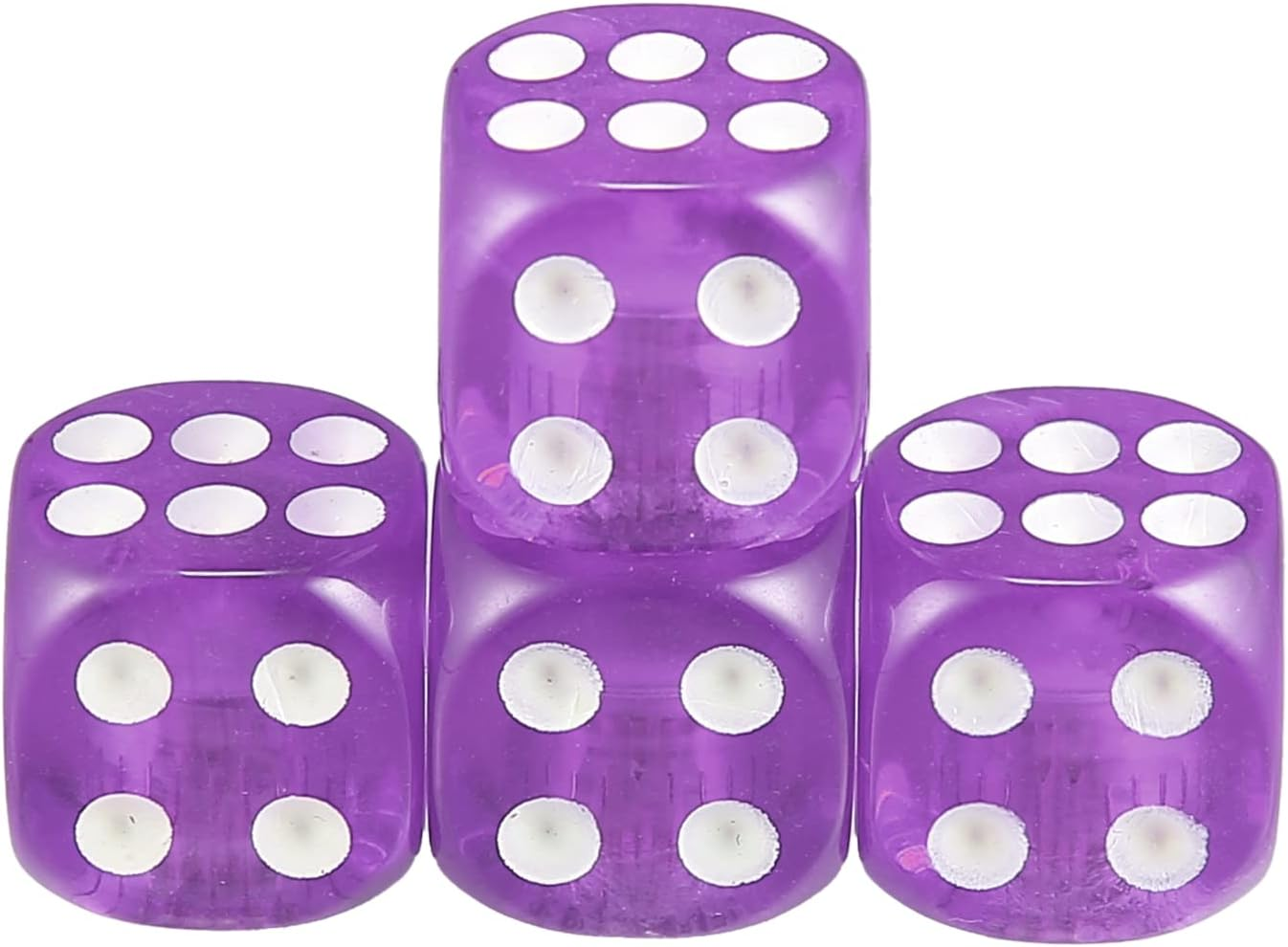 X AUTOHAUX 4Pcs Purple Dice Shape Wheel Tyre Tire Valve Air Stem Cap Cover Universal for Car Truck Motorcycle Bike