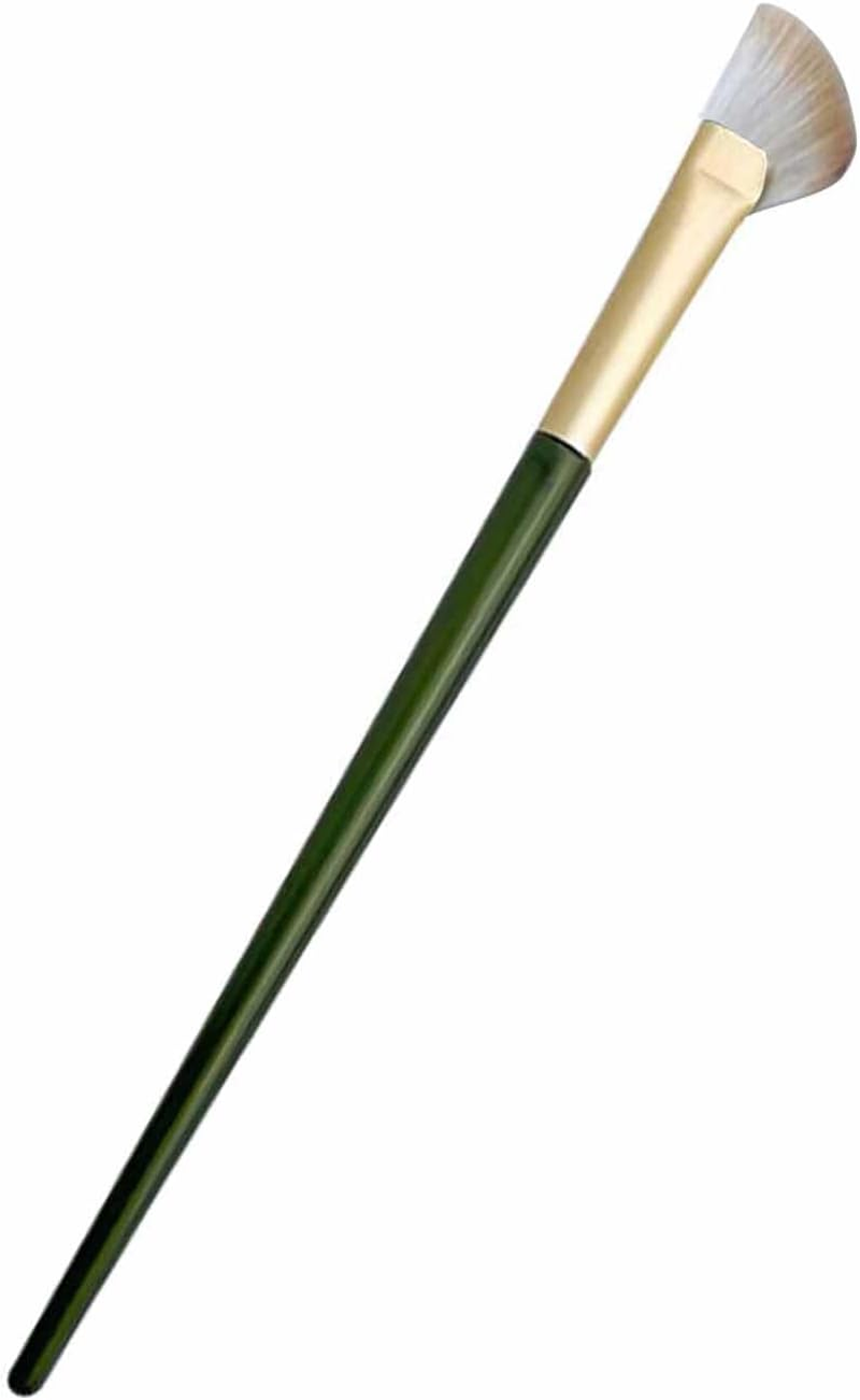 Makeup Brush, Practical, Easy to Use Half Fan Shape, Nose Contour Brush, Soft for Dorm Room or Dressing Room (Beige)