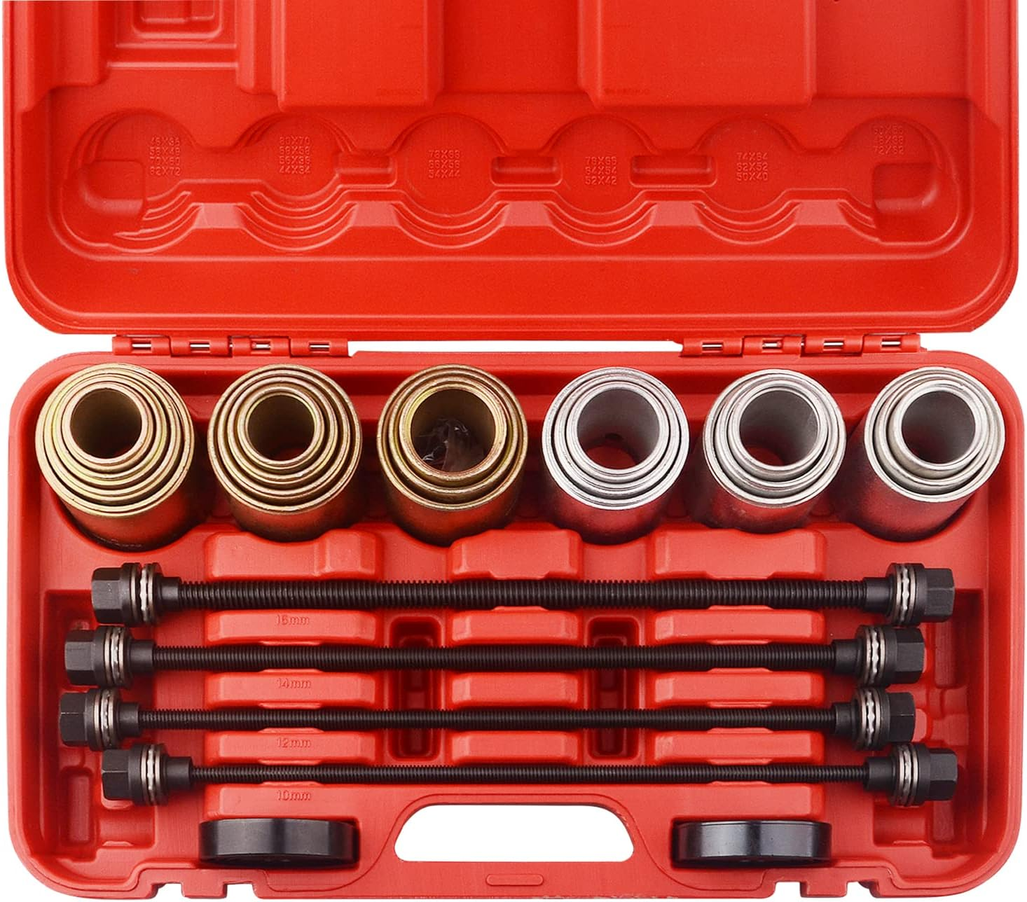 DA Yuan Universal Press and Pull Sleeve Remove Install Bushes Bearings Garage Tool Kit image number 6