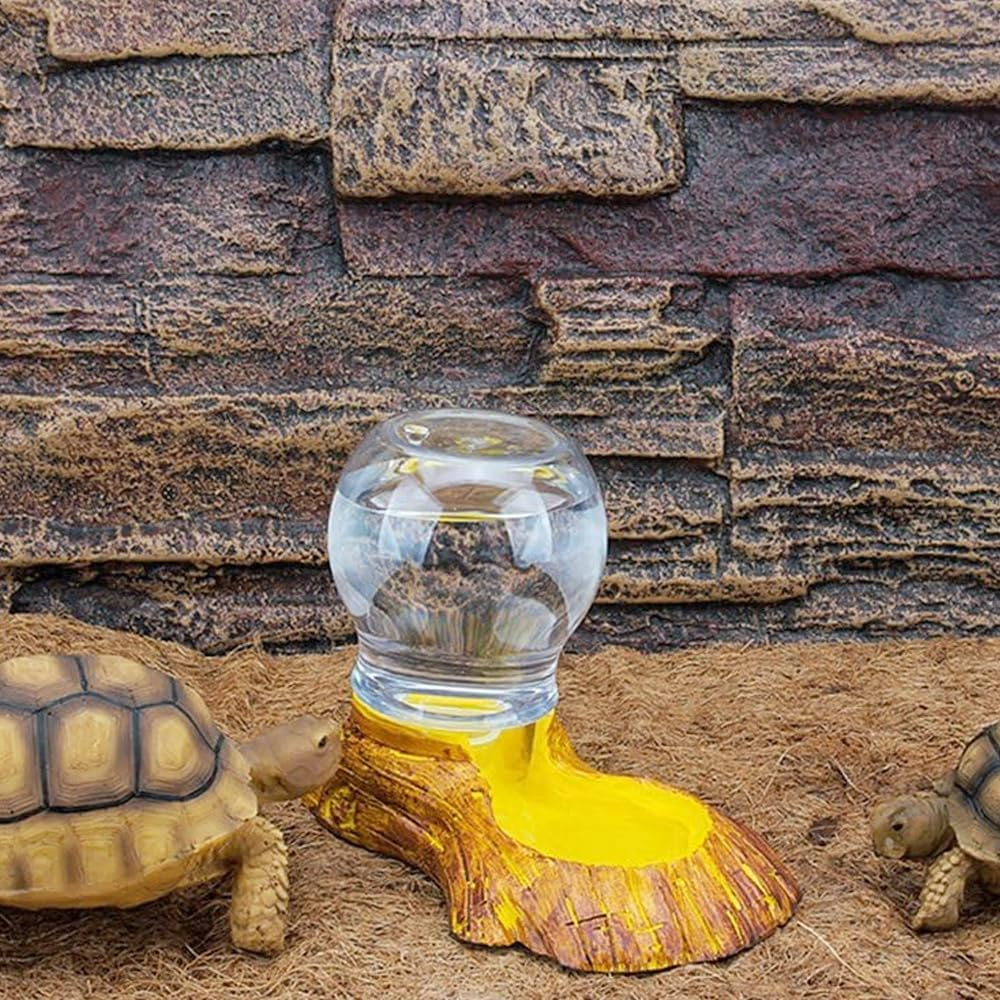 NUZAMAS Reptile Water Basin Automatic Waterer Dispenser Reptile Water Feeder Turtle Feeding Food Dish for Reptile Amphibians Tortoise Lizard Hamster image number 4