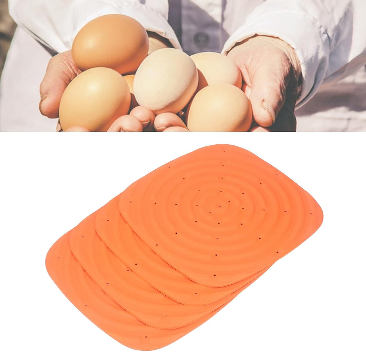 4Pcs Chicken Nesting Box Pads, Washable Chicken Nest Box Liners, 12In Chicken Nesting Pads, Chicken Bedding Chicken Coop Mats for Chicken Laying Boxes, Hen House Eggs Protecting image number 3