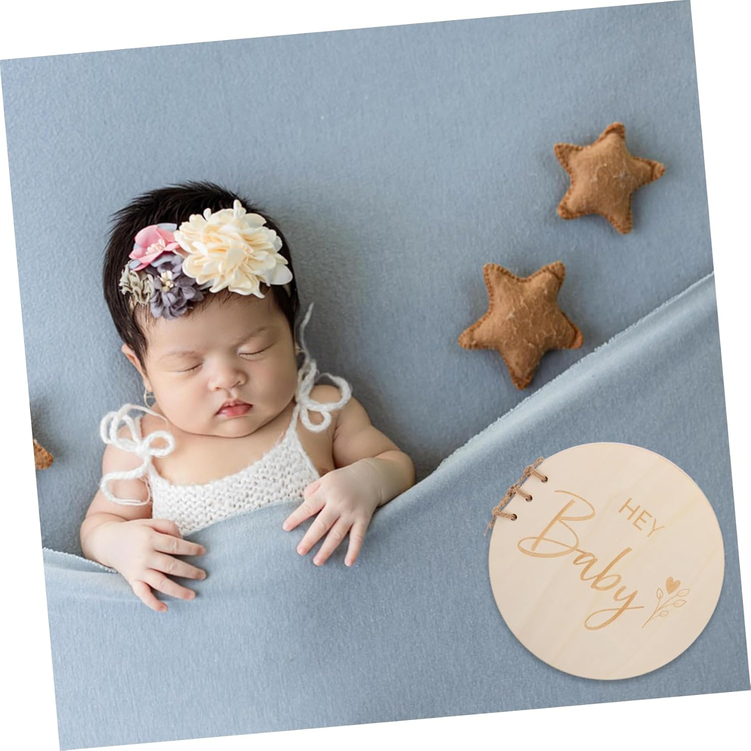 COHEALI Rustic Wooden Shower Guest Book with Natural Wood Finish Blank Keepsake for Boy Girl Portable Nursery Signature Book for Pregnancy Birthday Family Celebrations image number 3