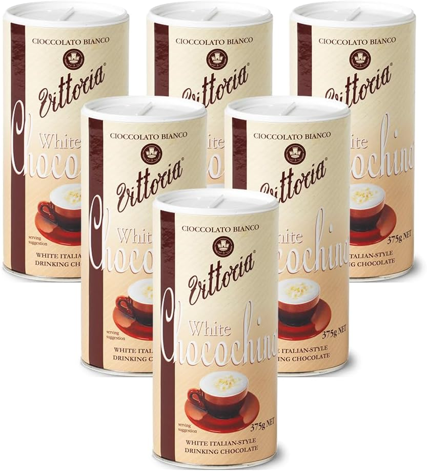 Vittoria Coffee White Chocochino Drinking Chocolate 375 G (Case of 6) image number 1