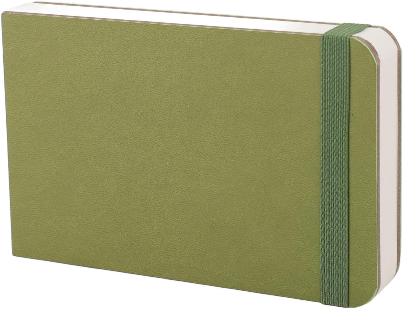 Watercolor Sketchbook, Portable Pocket Travel Diary Book 300GSM 30 Sheets 14 X 9Cm, Ideal for Landscapes, Perfect Travel Companion, Versatile Use, for Outdoor Sketching (Green)