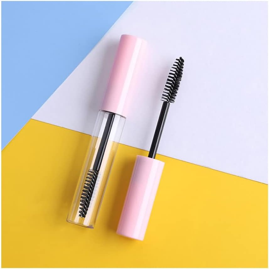 2PCS 10Ml Empty Mascara Tube with Eyelash Wand Refillable Cosmetics Containers,Bright Silver image number 5