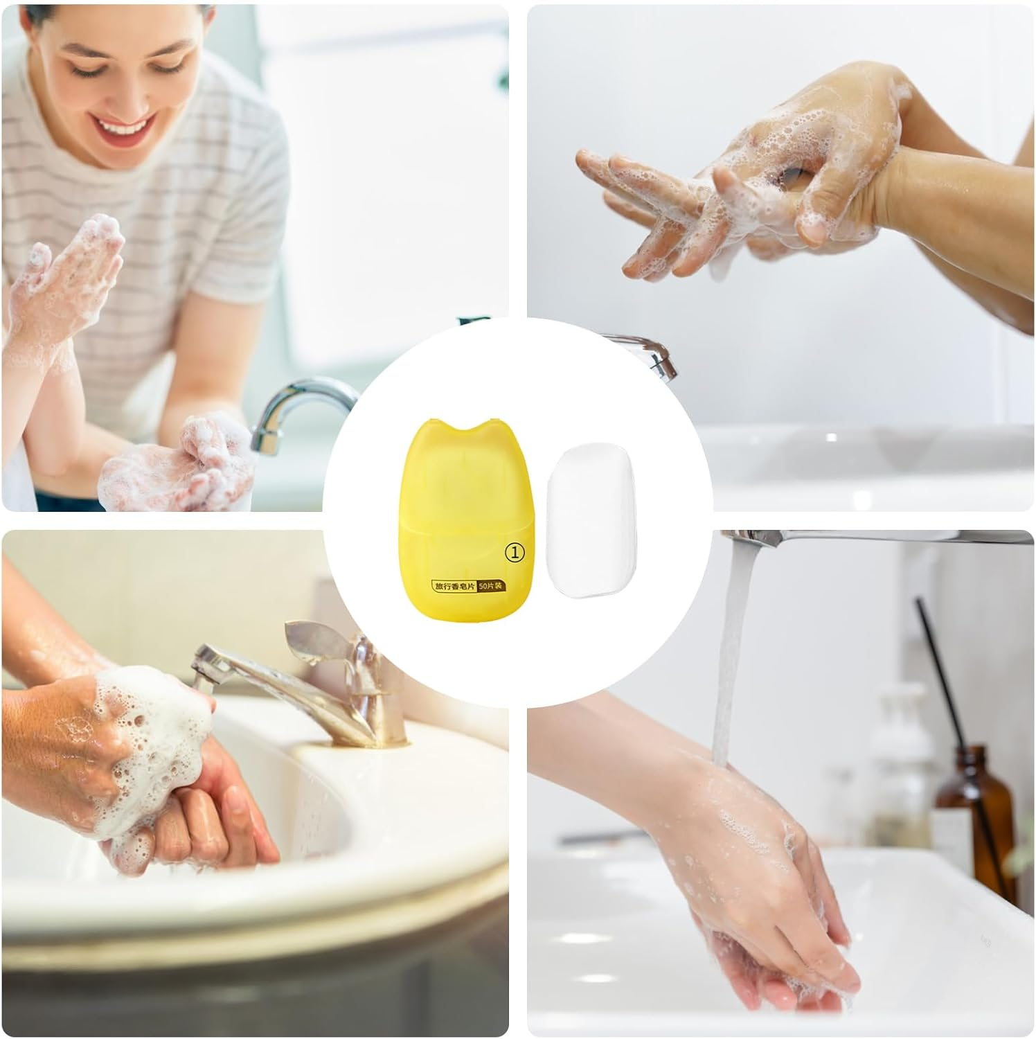 Portable Soap Paper | Hand Soap Sheets | Travel Soap for Indoor, Outdoor, Travel, Camping Hiking, Soap Slices, Soap Flakes image number 4