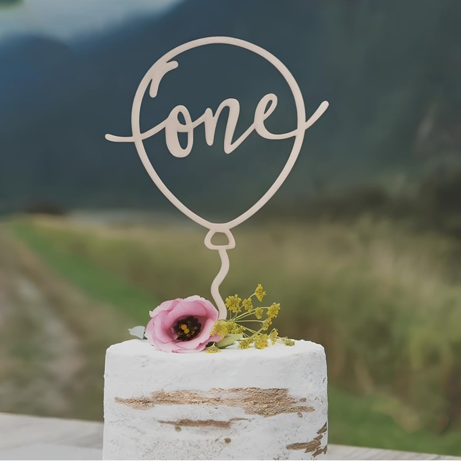 Celebrate Baby'S First Birthday with a Charming 'One' Balloon Design Cake Top, Perfect for Capturing Memories in Photos, Ideal Party and Shower Decoration image number 6