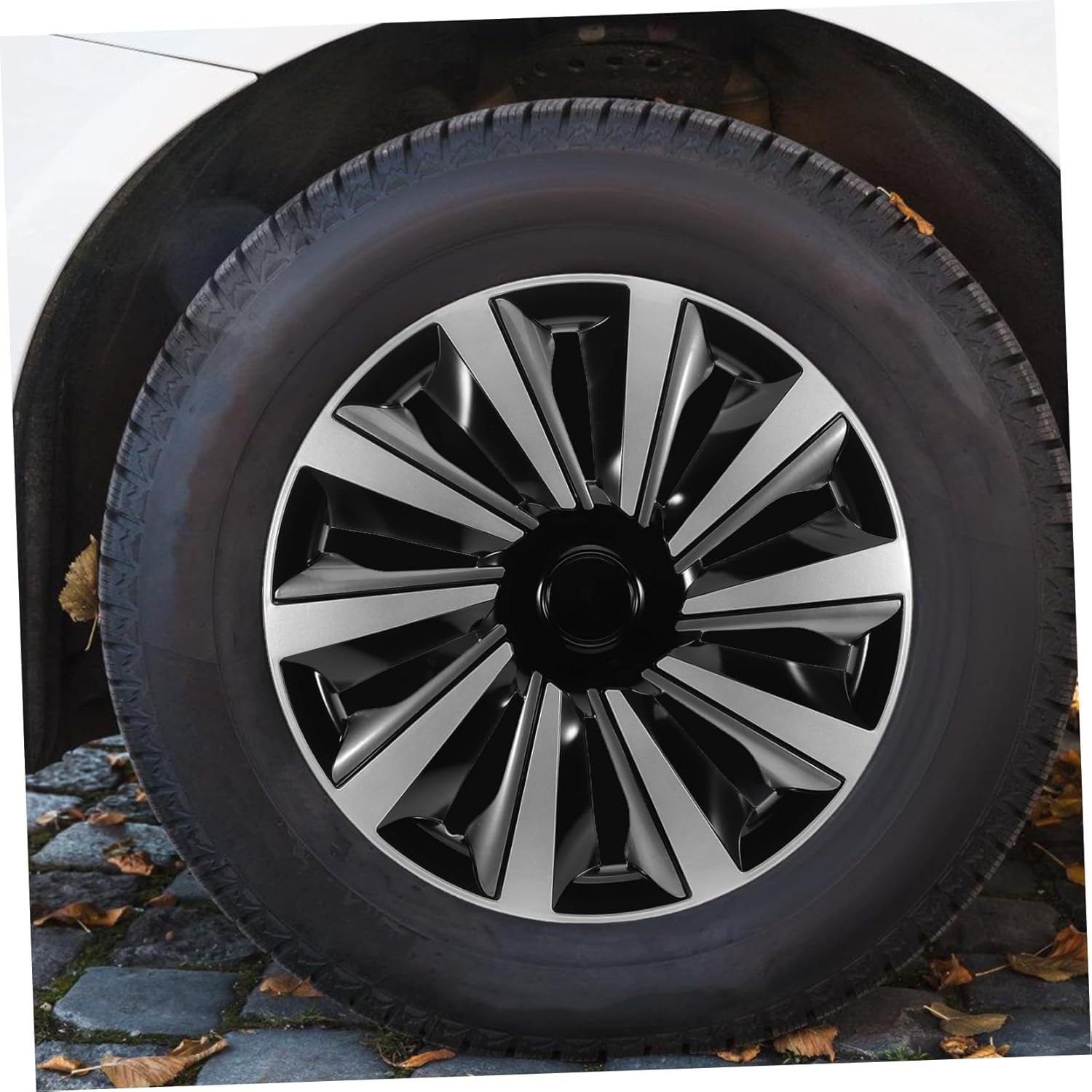 ELAYARD Hubcaps Car Wheel Hub Cap Covers Steel Rim Decorative Wheel Hubcap Protector for Center Hub Maintenance image number 6