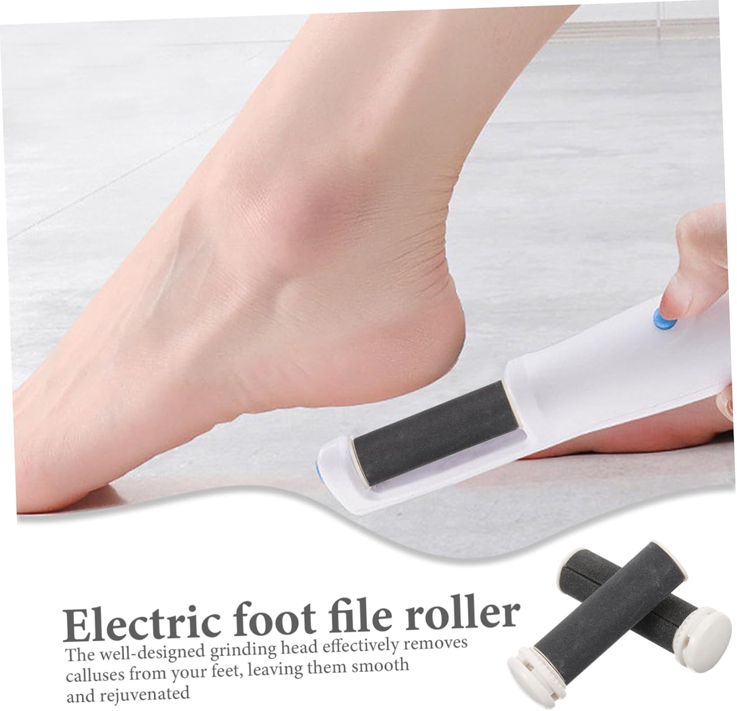 Ipetboom 4Pcs Electric Foot File Roller Replacement Head Coarse Fine Grits for Foot Care image number 5