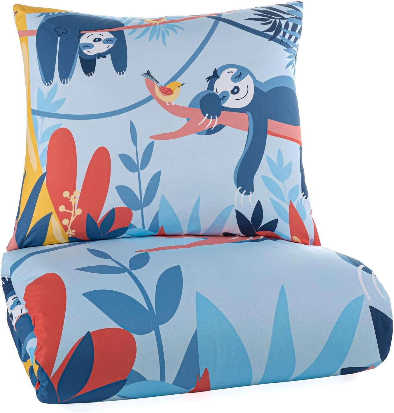 KK SHOPPING Versandhandel Klaus Kolodzie Sloth Bed Linen Set 135 X 200 Cm 100% Cotton image number 2
