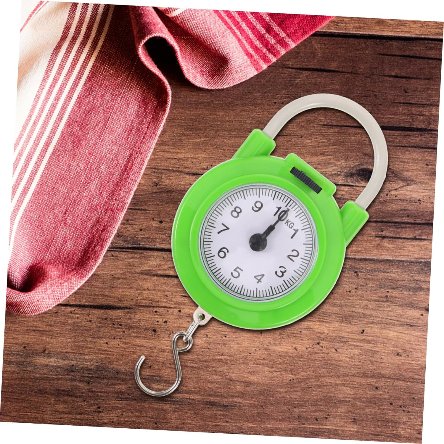 Zerodeko Portable Manual Luggage Scale with Hook Small Lightweight Spring Scale for Travel Suitcase and Home Use Precise Plastic and Metal Weighing Tool for Travel Essentials image number 3