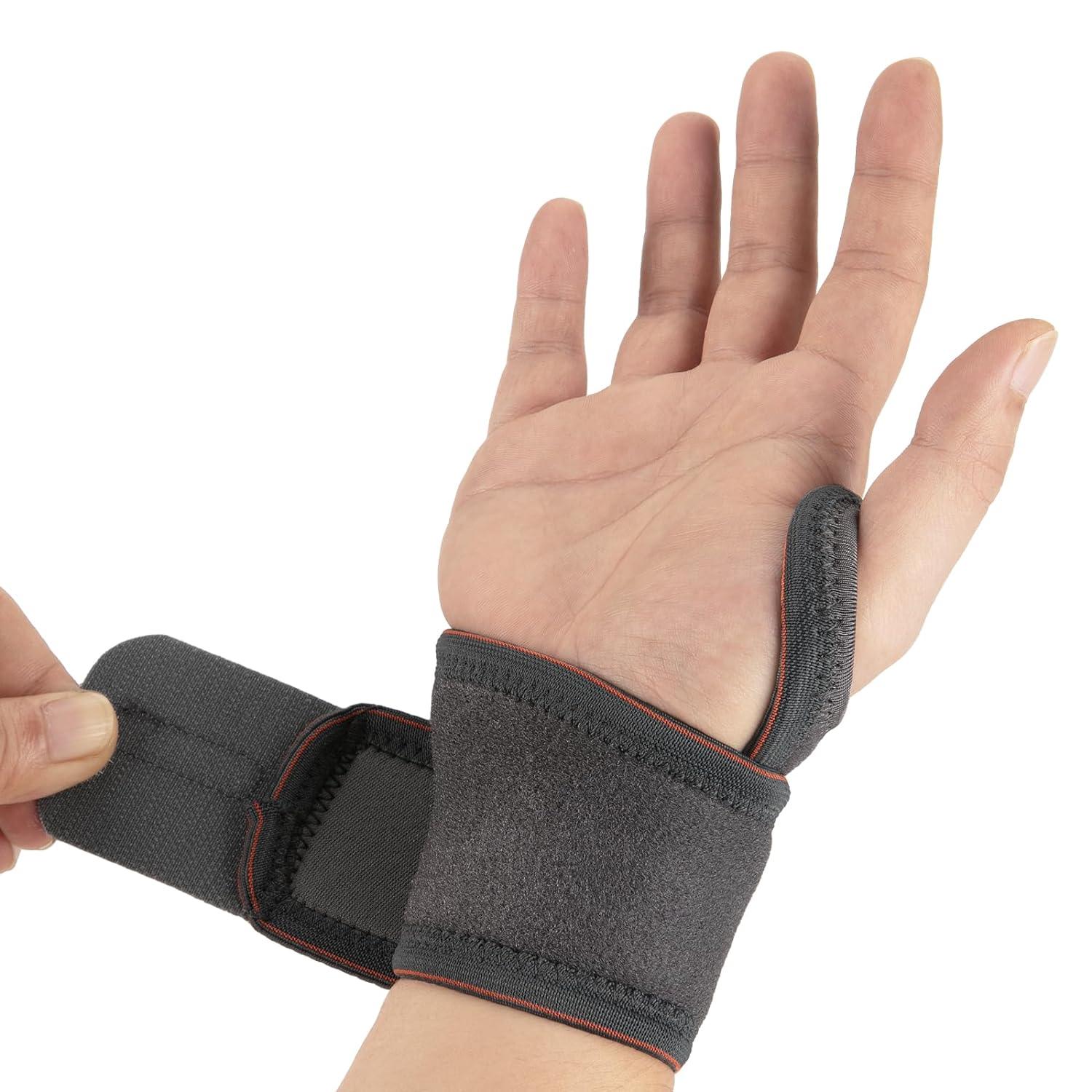 PROIRON Wrist Supprot Wrist Compression Strap and Wrist Brace Sport for Fitness, Weightlifting, Tendonitis, Carpal Tunnel Arthritis, Pain Relief-Wear Anywhere-Adjustable (Single/Pair) image number 3