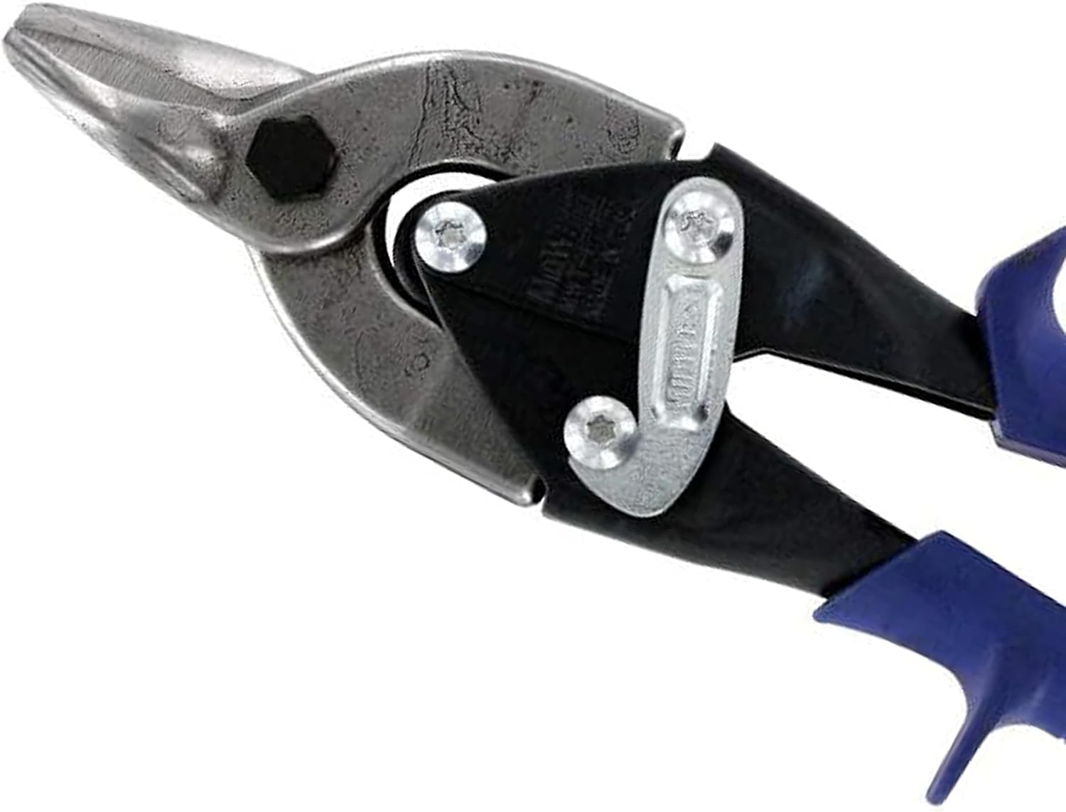 MIDWEST Bulldog Aviation Tin Snip - Straight Cut Regular Tin Cutting Shears with Forged Blade & KUSH'N-POWER Comfort Grips - MWT-6716B image number 1