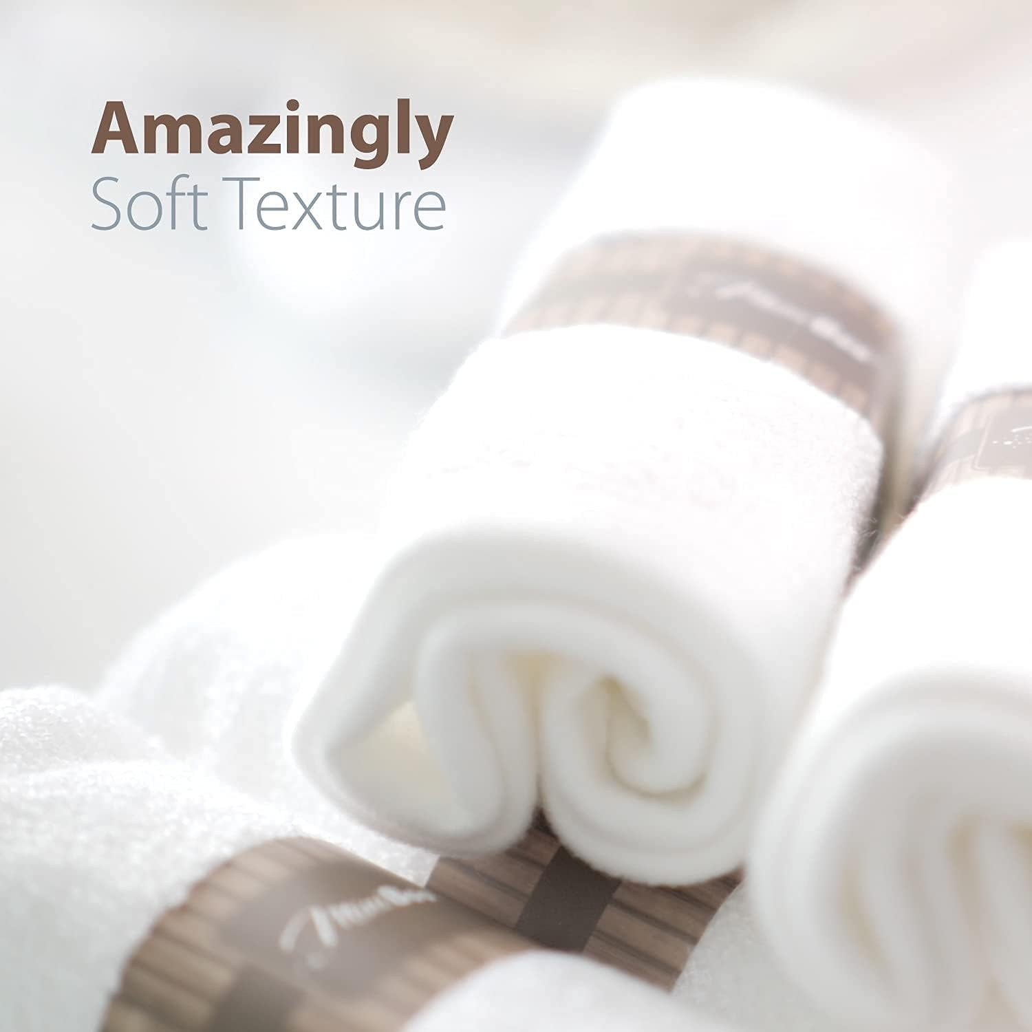 Premium Baby Washcloths for Sensitive Skin - Extra Soft and Absorbent Bamboo Face Cloths and Newborn Bath Face Towel - Perfect as Baby Gifts image number 1