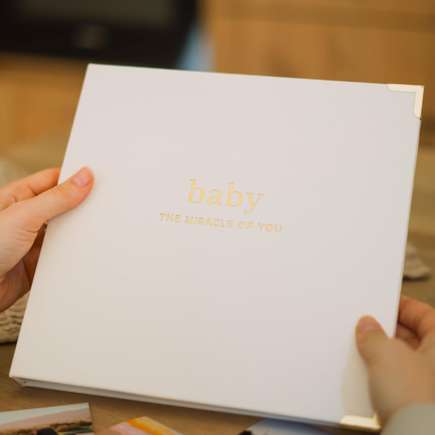 Keepsake Baby Memory Book for Boys and Girls &ndash; Timeless First 5 Year Baby Book &ndash; Gender Neutral Beige Baby Journal Scrapbook or Photo Album - a Milestone Book to Record Every Event from Birth to Age 5