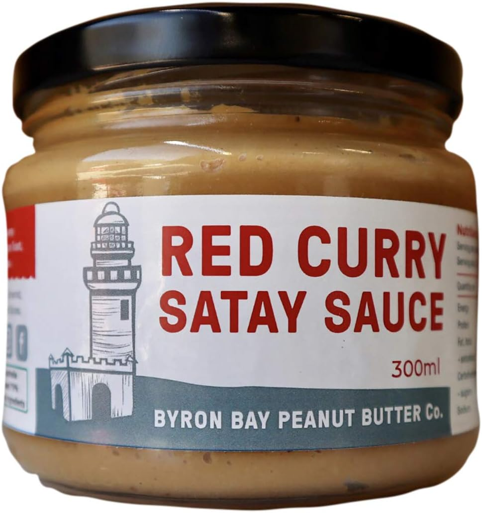 Byron Bay Red Curry Satay Sauce G/F 300Ml