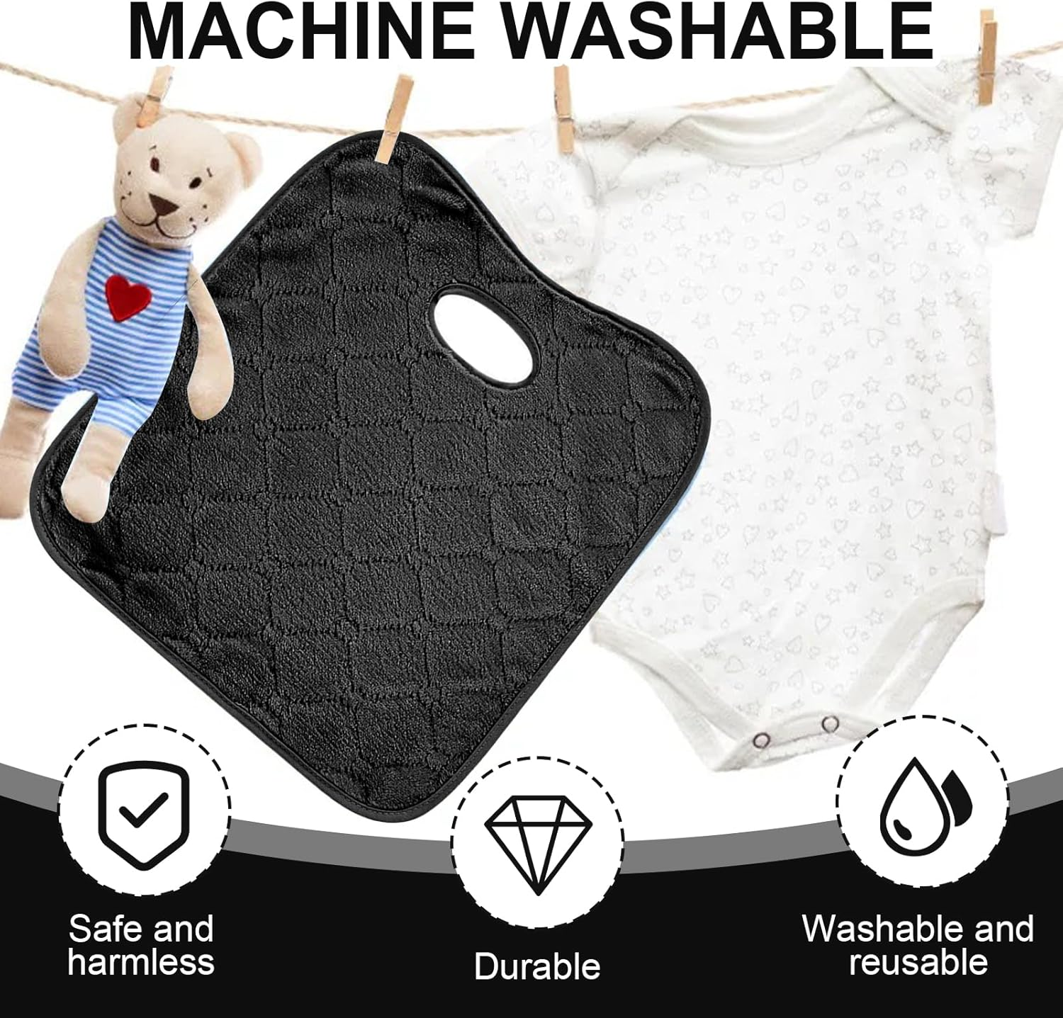 3 Pcs Potty Training Car Seat Protector, Suck Water Anti-Seepage Car Seat Liner image number 1