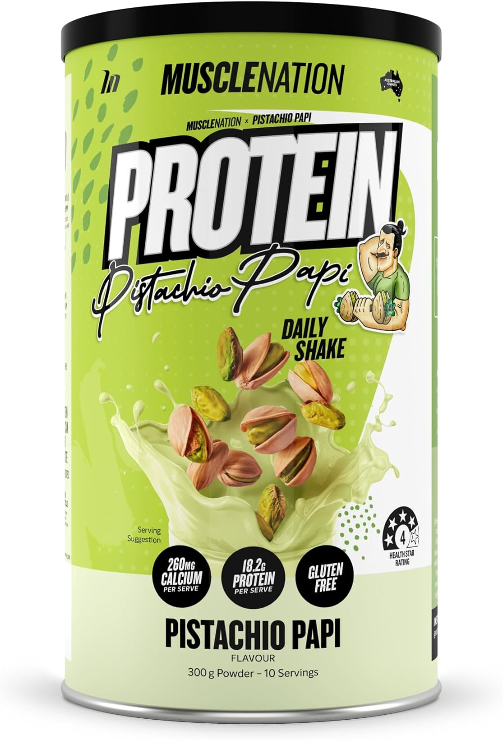 Muscle Nation Pistachio Papi Daily Shake 300G (10 Serves)