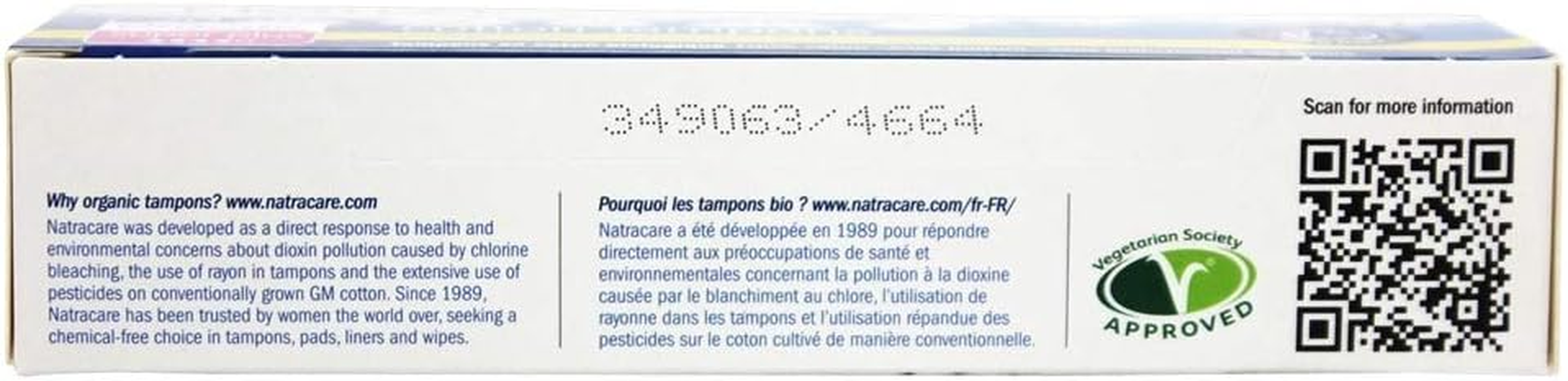 Natracare 2002 Organic All Cotton Tampons 20 Count image number 4
