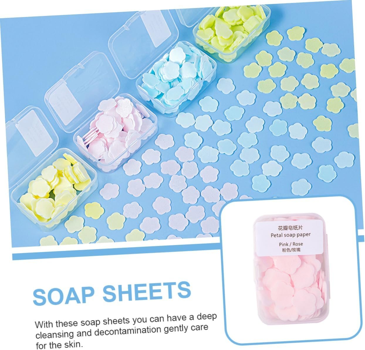 SUPVOX Portable Handwashing Soap Travel-Friendly Soap Flakes for Outdoors Camping and Hiking Skin Safe and Refreshing image number 2