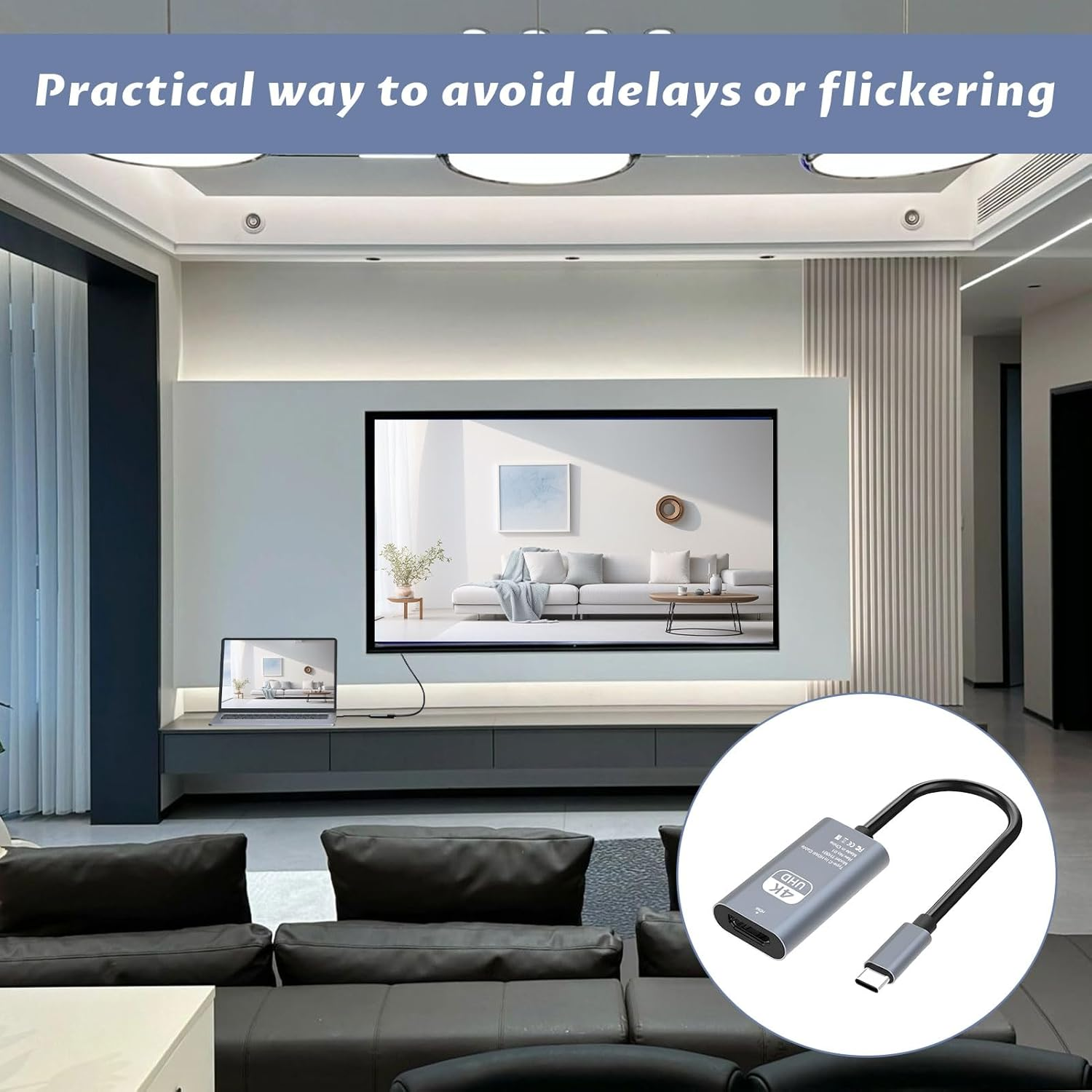 Hdmi to USB C, USB C to Hdmi Adapter, Usbc to Hdmi Adapter, USB C to HDMI Adapter Cable 4K@60Hz, Converter for Iphone 16/15 Pro Max plus Ipad Mini Air Macbook Pro Galaxy S24 Ultra Imac XPS 17