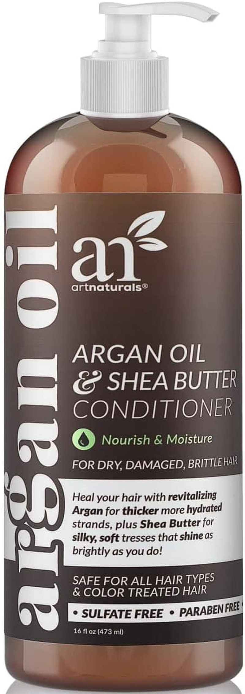 Artnaturals Argan Oil Hair Conditioner - (16 Fl Oz / 473Ml) - Sulfate Free - Treatment for Damaged and Dry Hair - for All Hair Types - Safe for Color Treated Hair image number 5