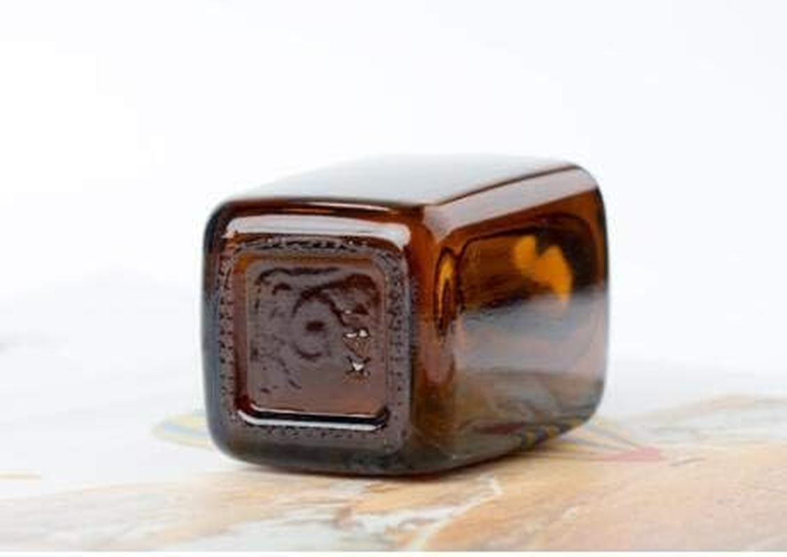 Ericotry 3PCS 100Ml Empty Refillable Square Amber Glass Droppers Essential Oil Bottles Aromatherapy Cosmetics Elite Fluid Container Jar Pot Holder with Glass Eye Dropper and Rubber Bulb image number 1