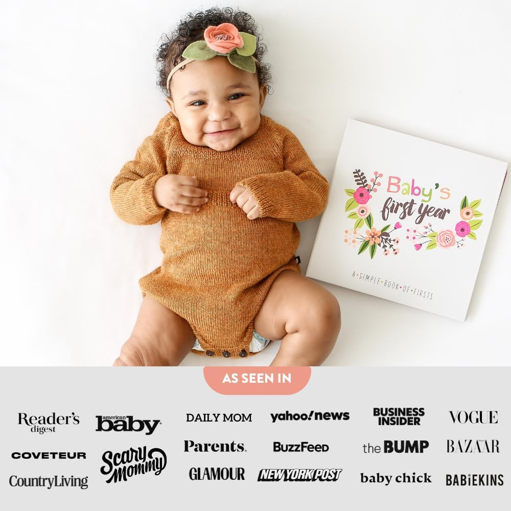 Lucy Darling Little Artist Baby Memory Book &ndash; First 5 Years Journal & Photo Album for Baby Girl, Unique Keepsake, Milestone Book, Memory Book for New Parents image number 4