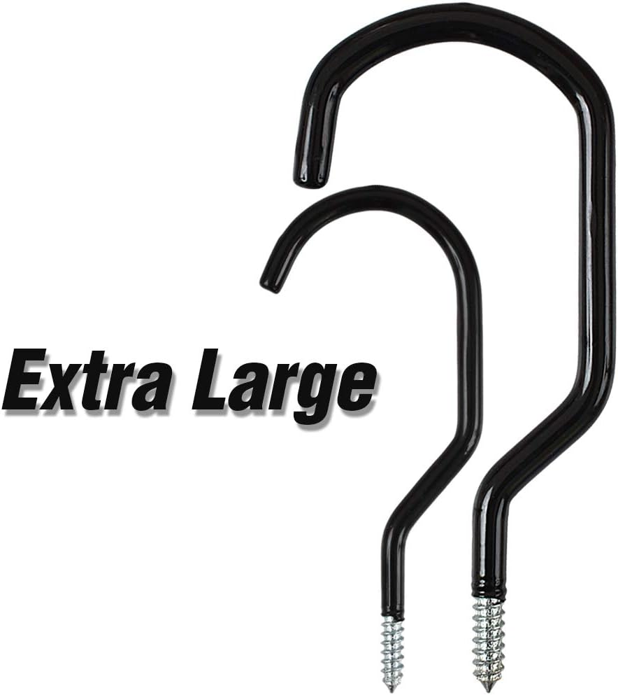 Cozihom 8 Inches Extra Large Mountain Bike Storage Hook Set, Heavy Duty Garage Hook Set Pack of 2 image number 5
