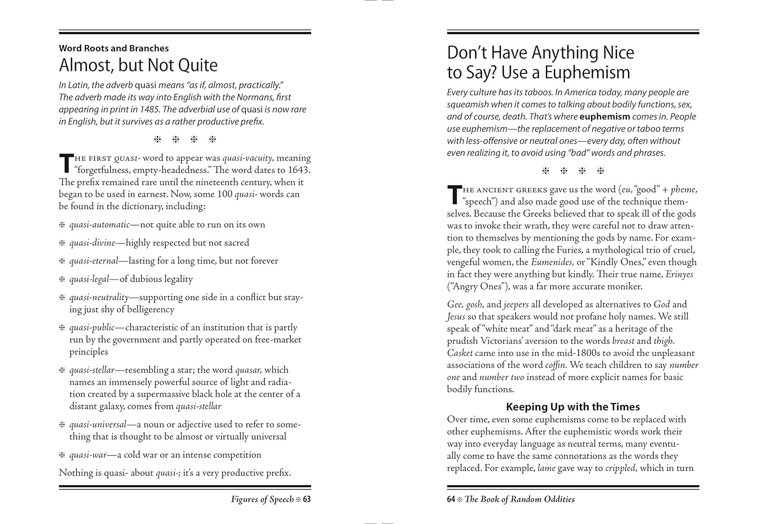 The Book of Random Oddities: Big Book of Words, Language & Etymology Fascinating Facts & Wordplay Hardcover Gift for Trivia Buffs, Word Lovers, Adults & Dad image number 4