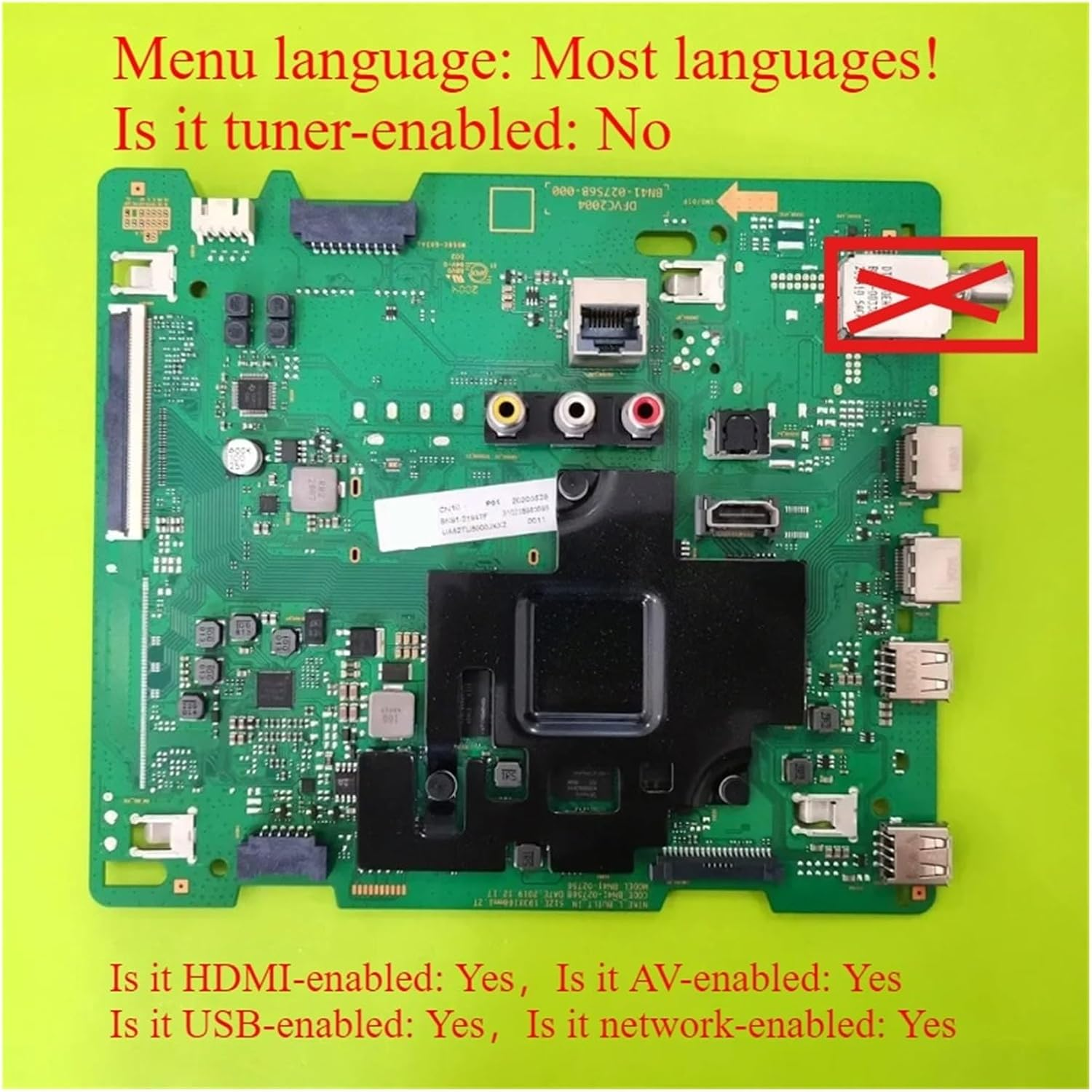 BN41-02756B TV Main Board DFVC2004 BN41-02756B-000 Nike_L_Built_In Motherboard，Suitable for 82 INCH UA82TU8000JXXZ UE82TU8000 Repair Parts
