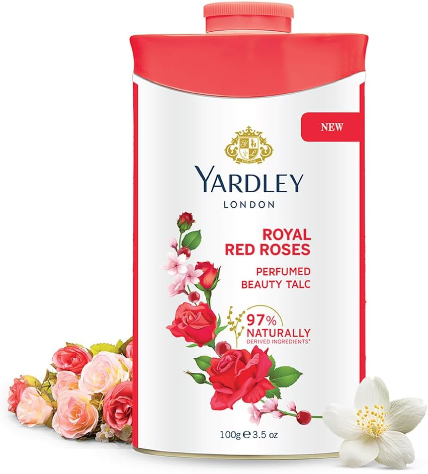 Yardley Red Rose Perfumed Talc 250 G