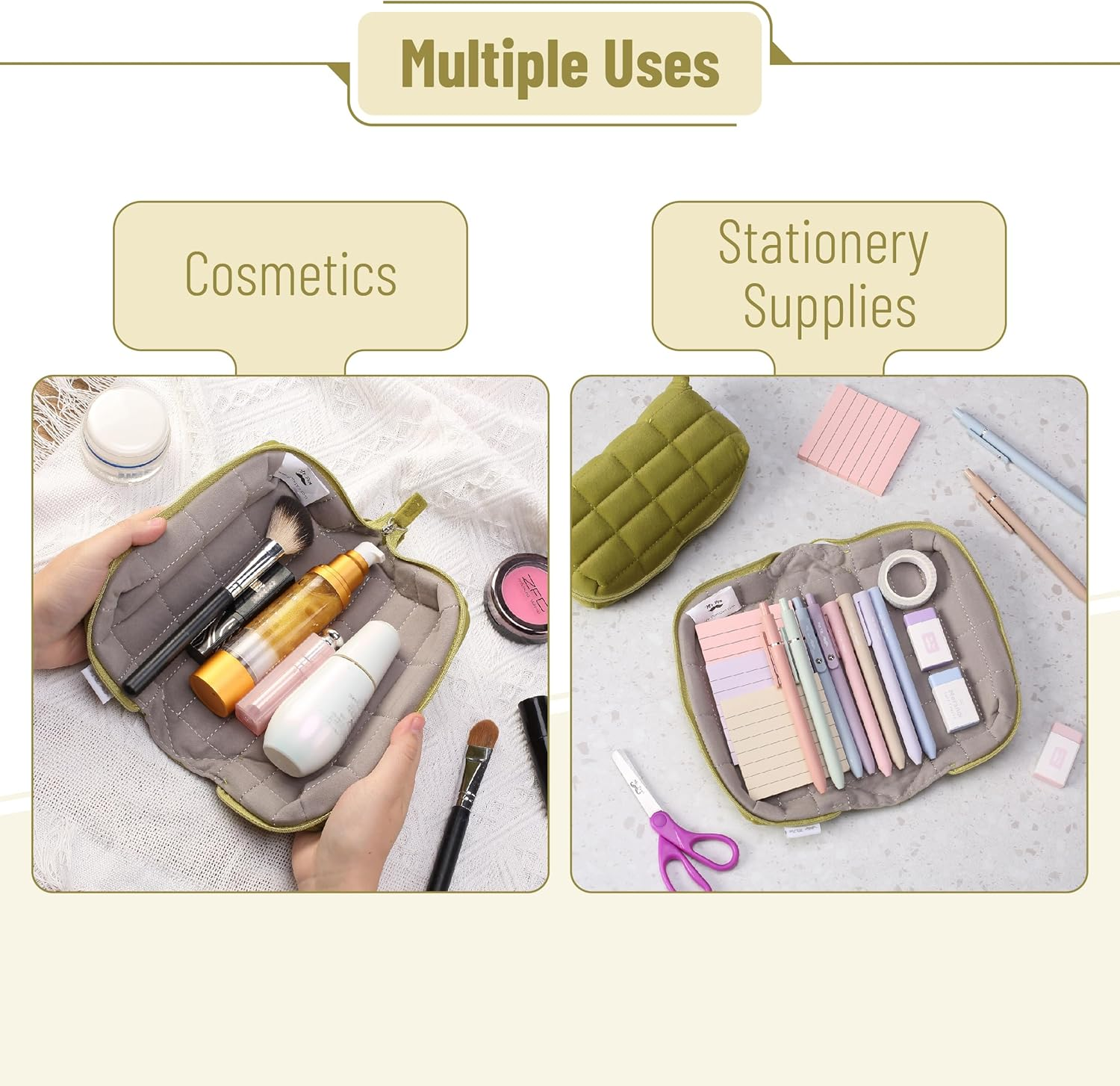 Mr. Pen- Large Capacity Pillow Pencil Case, Pencil Pouch, Pencil Bag, Pen Case, Pen Pouch, Pen Bag, Pencil Pouches, Pencil Bags, School Pencil Case, College Pencil Case, Makeup Pouch image number 1