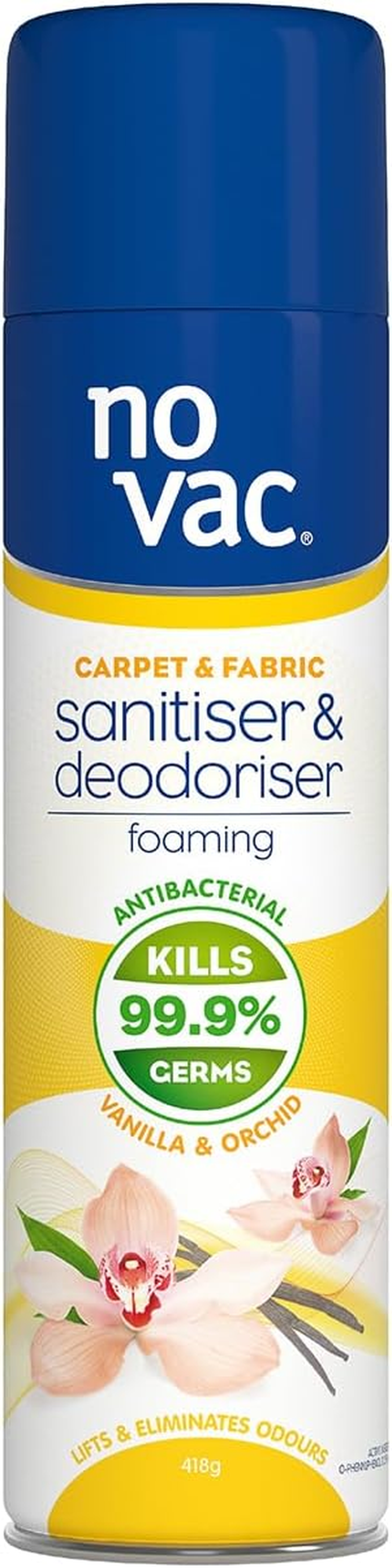 No Vac Foaming Sanitiser & Deodoriser, Pure Vanilla 418 G (Model: 31042) image number 2