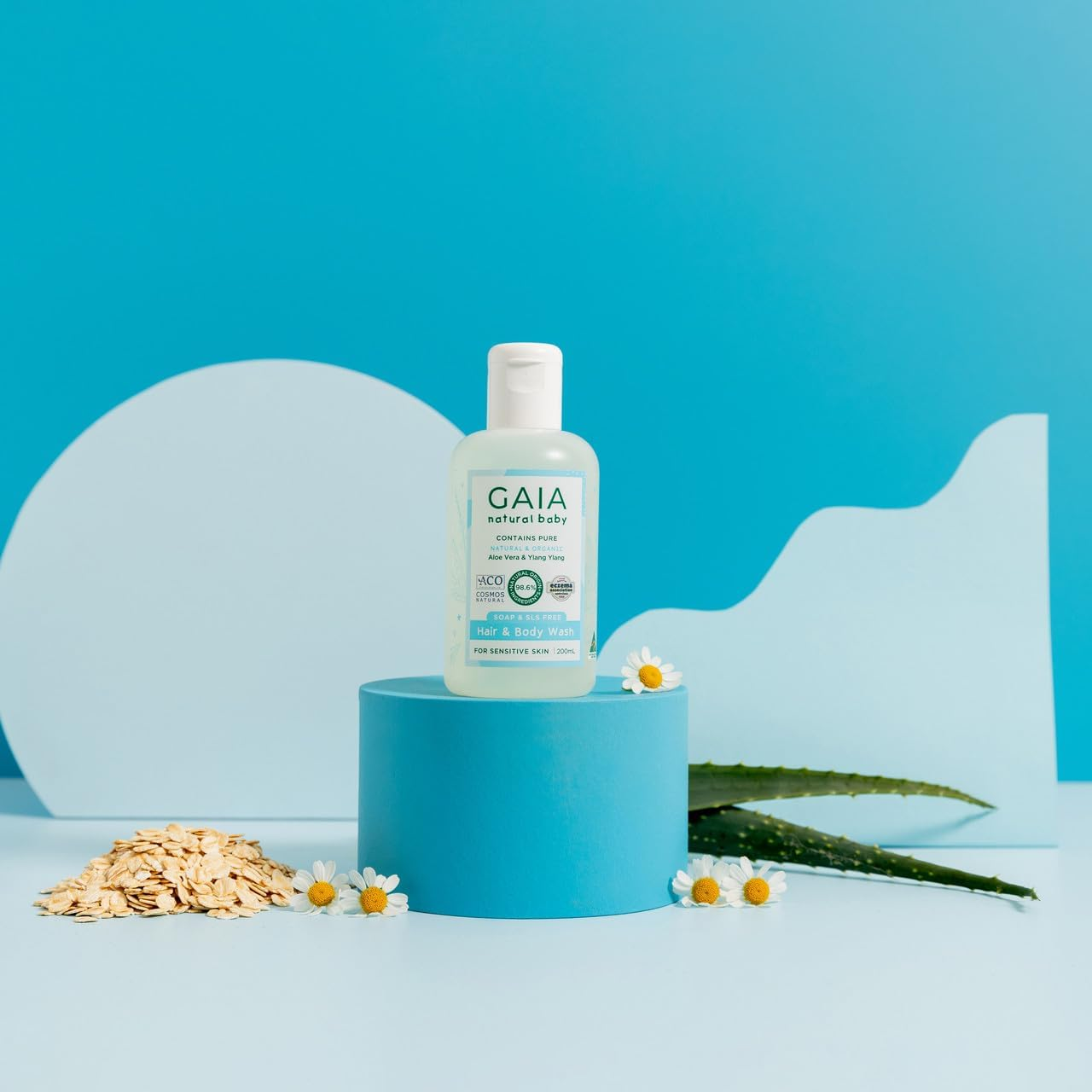 GAIA Natural Baby Hair & Body Wash 200Ml