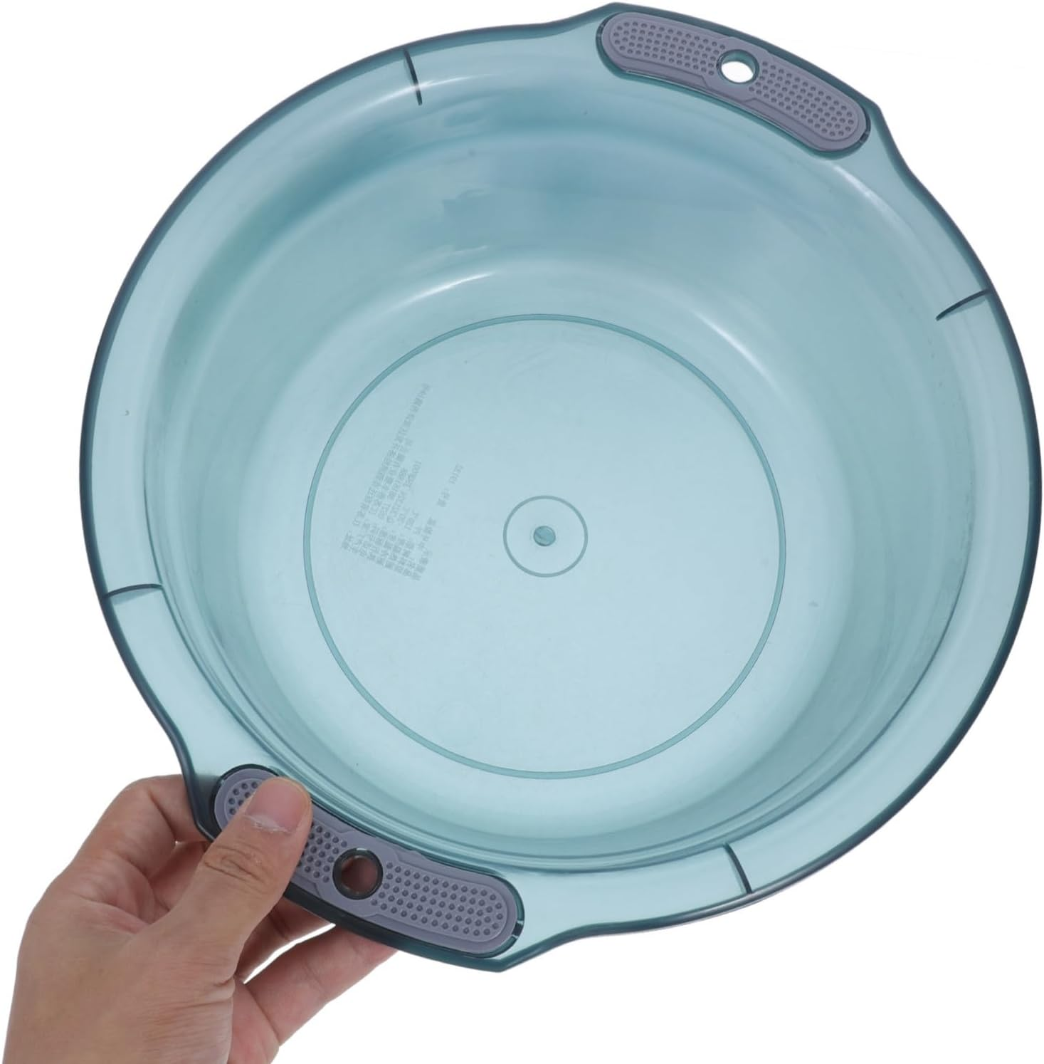 Healeved Portable Wash Basin 12 Inch Plastic Washing Basin Multipurpose Hair Washing Bowl for Home Dormitory Kitchen Use - Blue image number 3