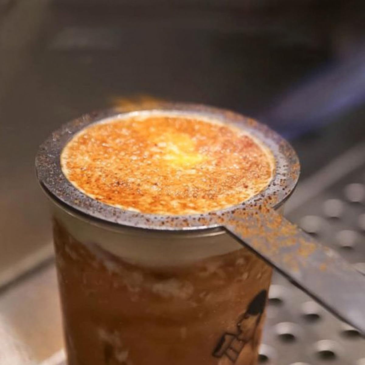 DOITOOL 4Pcs Stainless Steel Milk Tea Baking Cup Rings 98Mm Diameter with Handle, Anti-Scald Protective Rim Gaskets for Coffee and Dessert Cups, Multipurpose Baking Accessories for Home image number 5