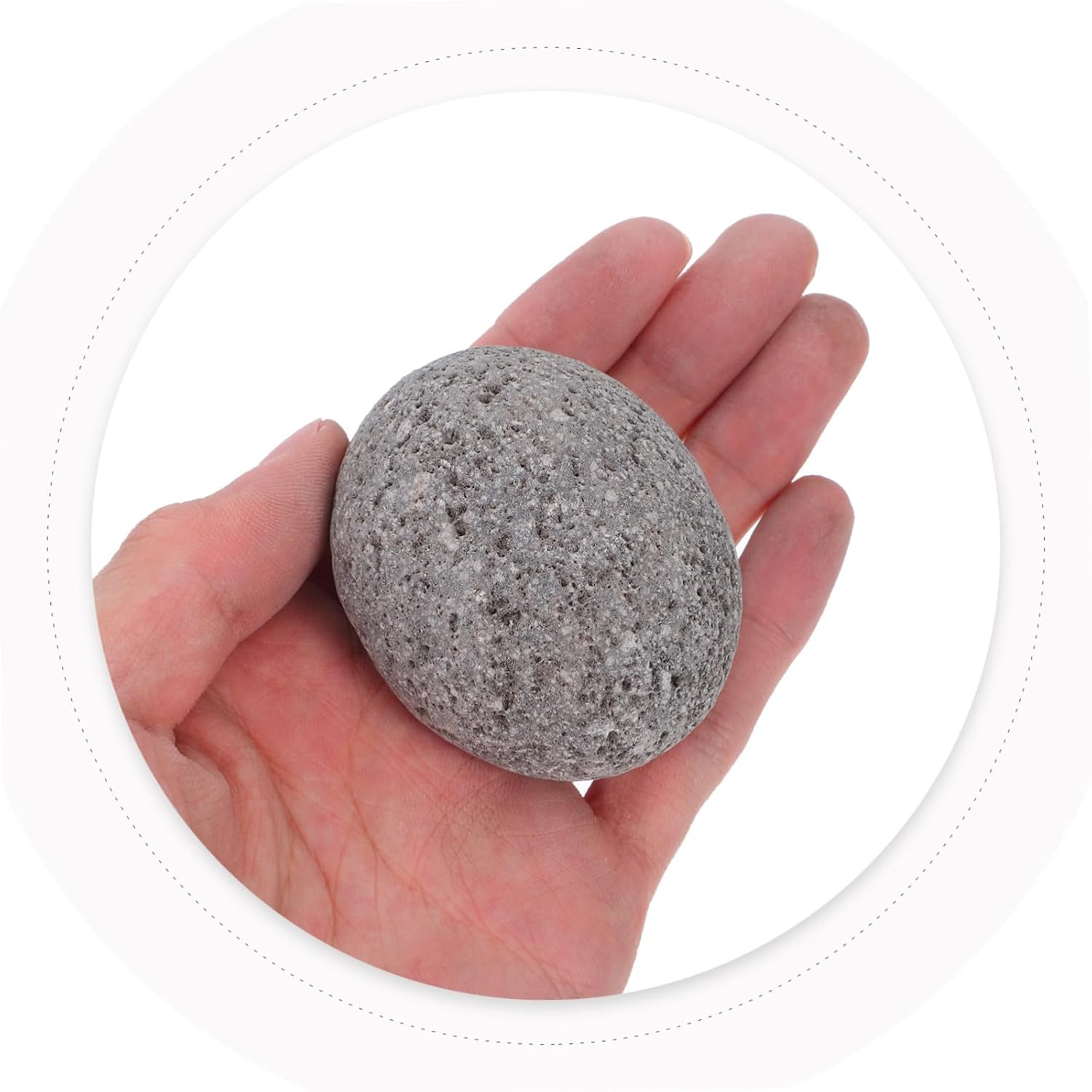 TOYANDONA Natural Volcanic Lava Rocks for Fire Pit and Gas Grill 1Kg Pack 5-8Cm Fireplace Stones for Outdoor Fire Pits and Indoor Gas Fireplaces