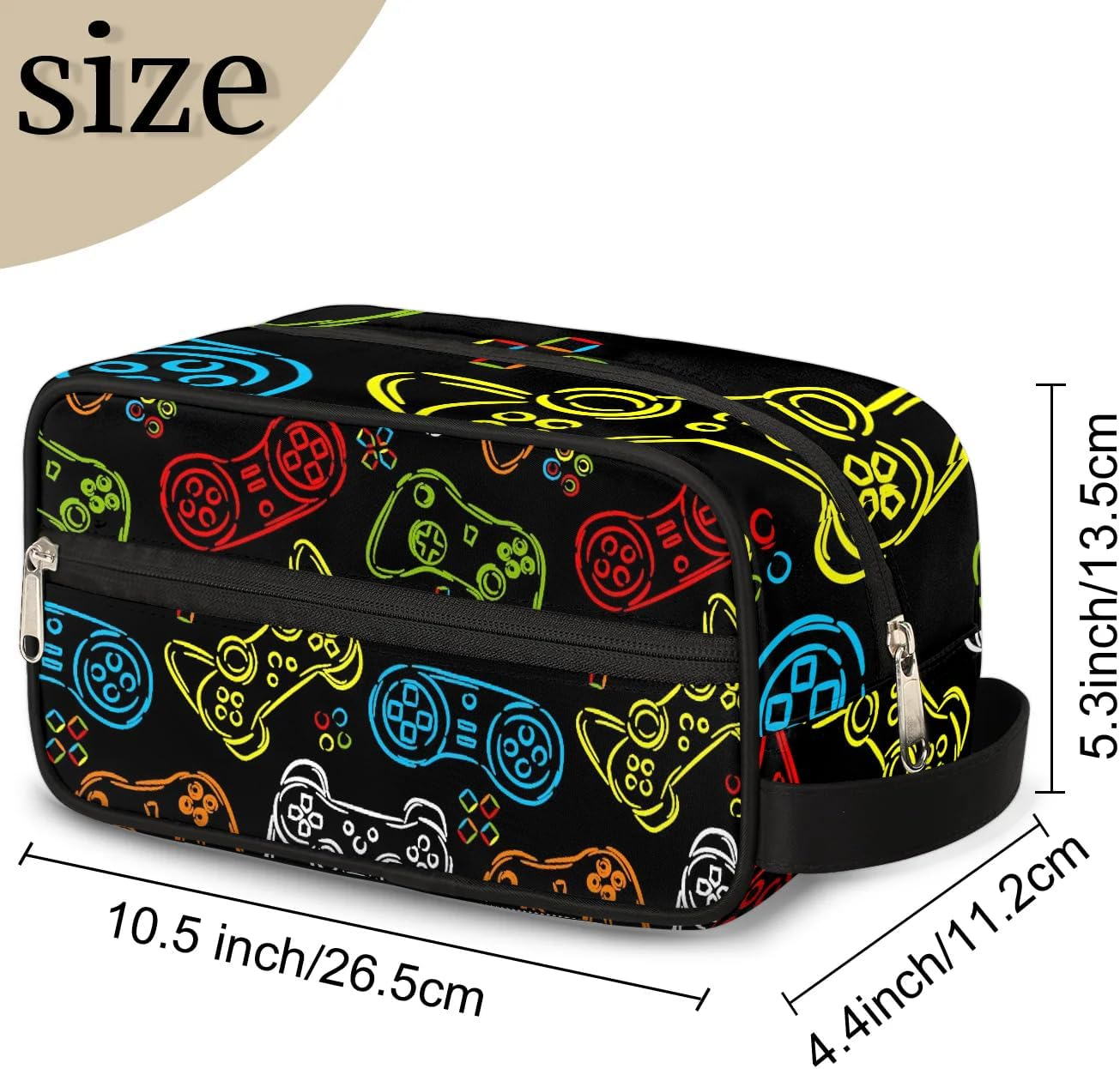 ADTASU Kids Toiletry Bag for Boys Girls, Game-3 image number 1