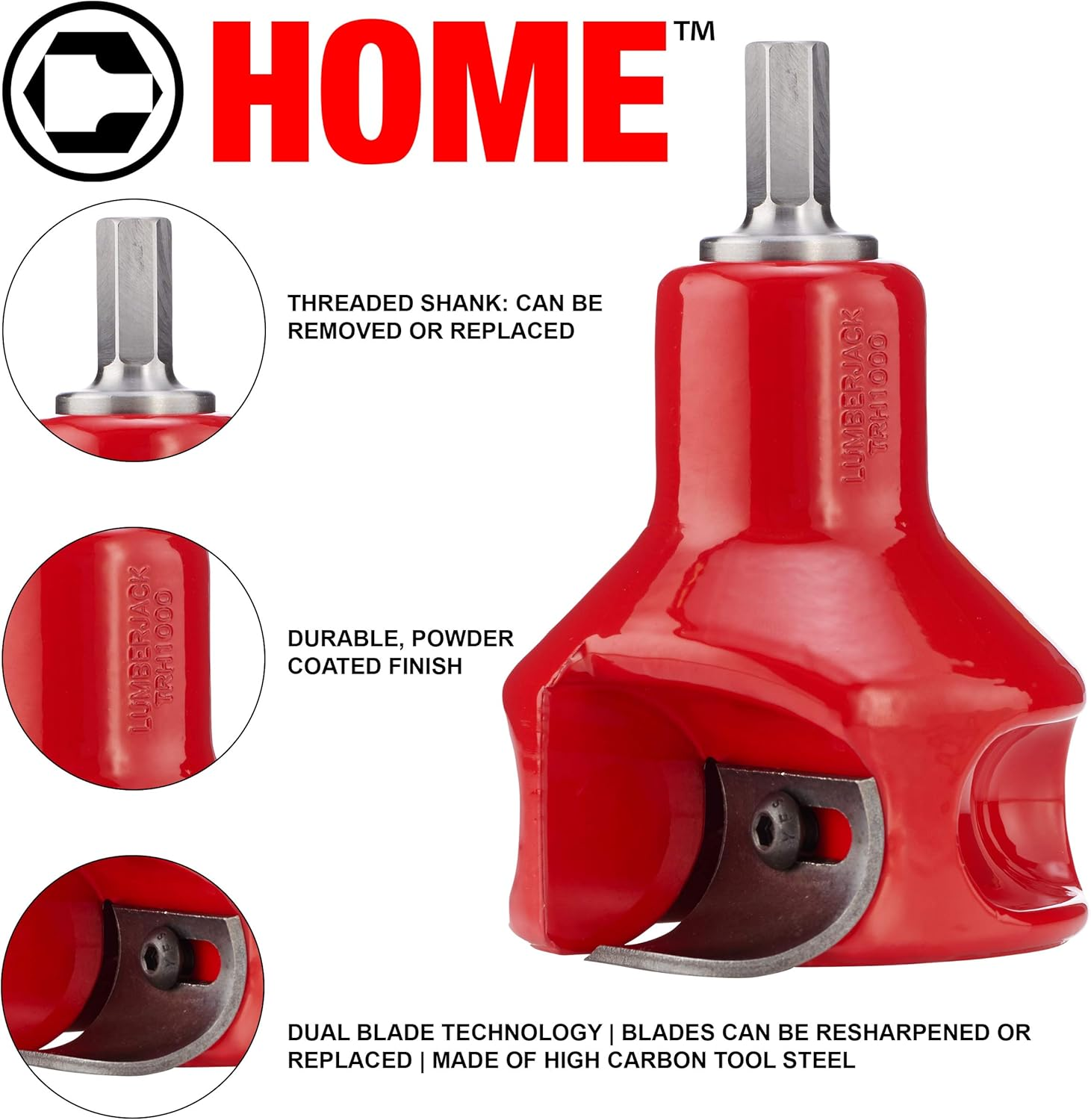 Lumberjack Tools TRH2000 5.1Cm Home Series Tenon Cutter image number 4