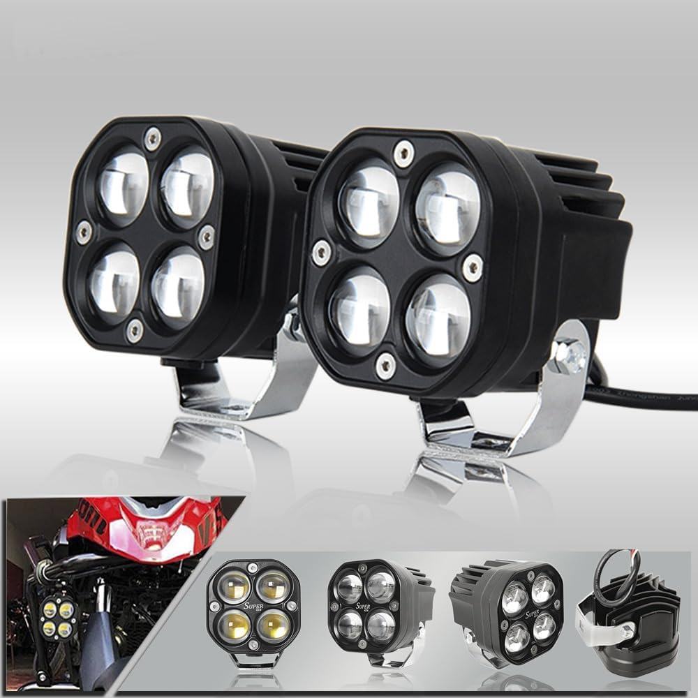 LED Light Pods, Offroad Work Lights 50W 6000LM 9V 32V IP67 2 Pcs, Focused Spot Beam Light Bar Spotlight Fog Lights, for Car off Road Boat Truck 4X4 SUV ATV Tractors Excavator Motorcycle Pickup (Clear) - Clear image number 2