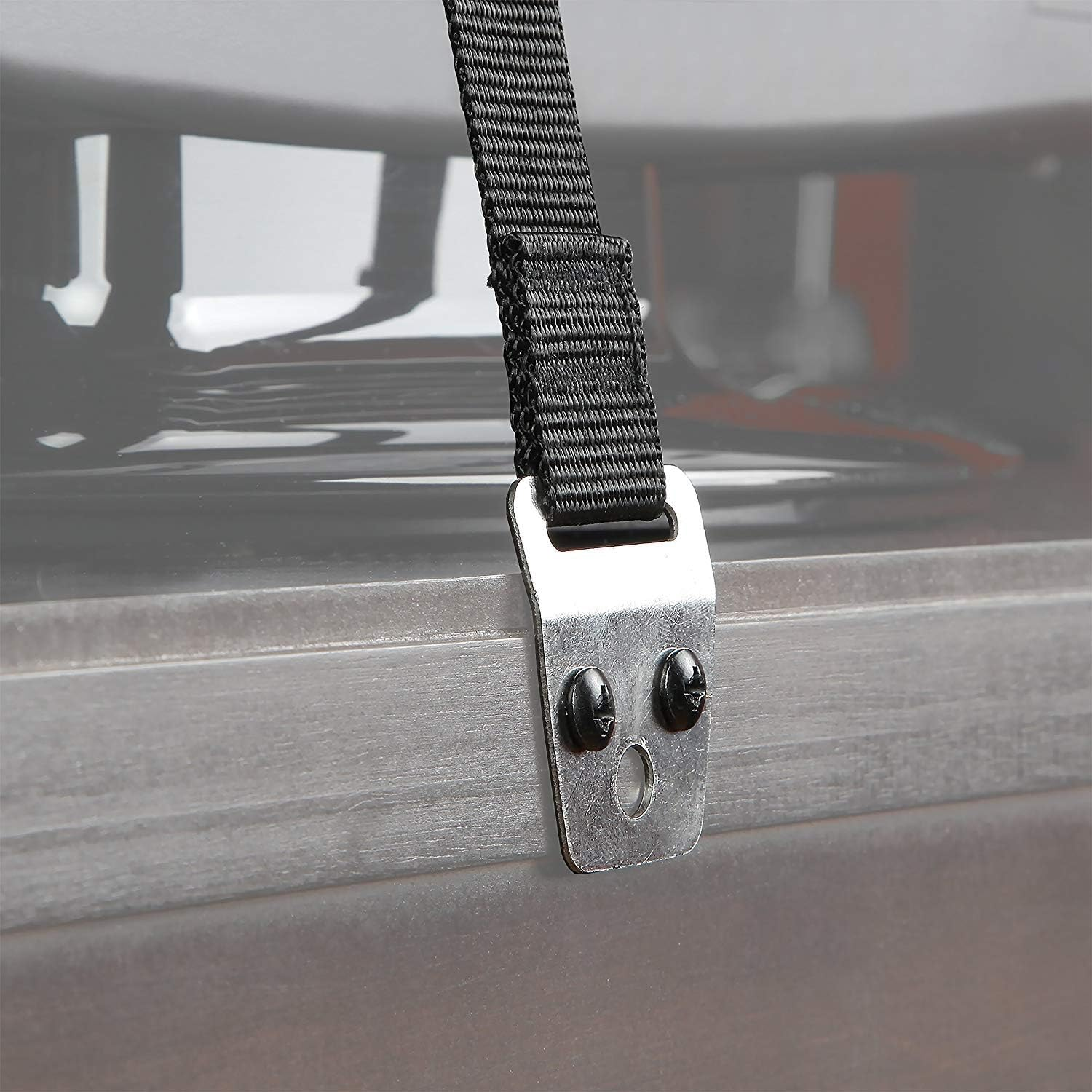 2 Pack TV and Furniture anti Tip Straps, Adjustable Metal Heavy Duty TV Safety Straps for Baby Proofing TV Screen Dresser Bookcase Cabinets image number 4