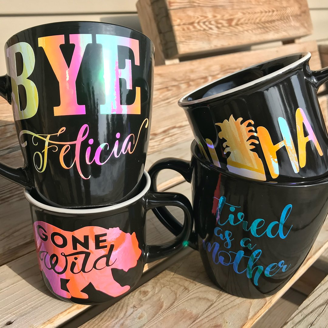 TECKWRAP Iridescent Holographic Opal Craft Vinyl 12" X 12" 7 Sheets/Pack for Craft Cutters, Sign Plotters image number 5