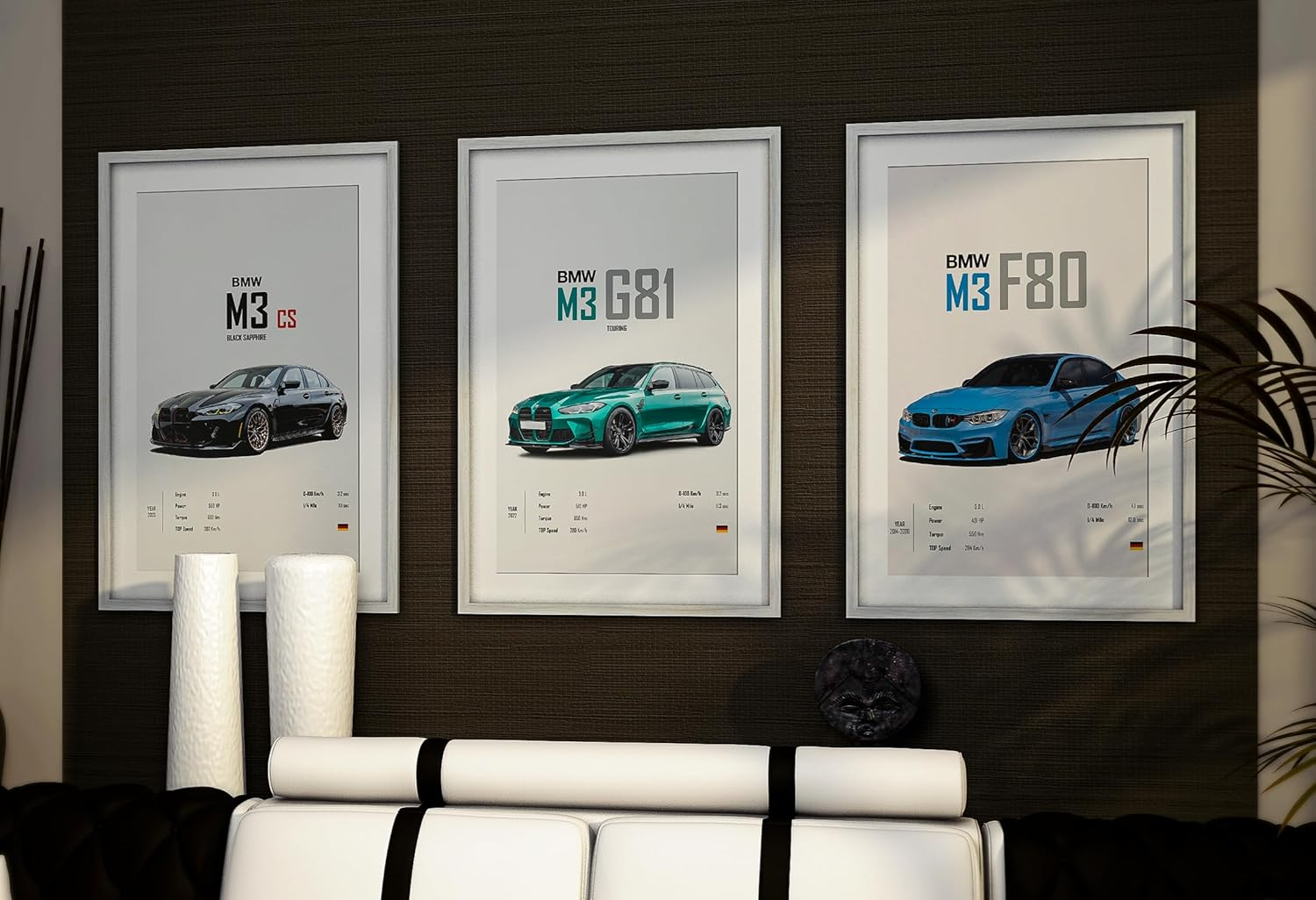 Dazongweihan 9Pcs Super Car Posters for Boys Room, Racing Car Wall Art for Men Guys, Sports Car Wall Decor, Race Cars Pictures Wall Decor for Bedroom Dorm Man Cave (Unframe,8X12Inch) (R1) image number 1