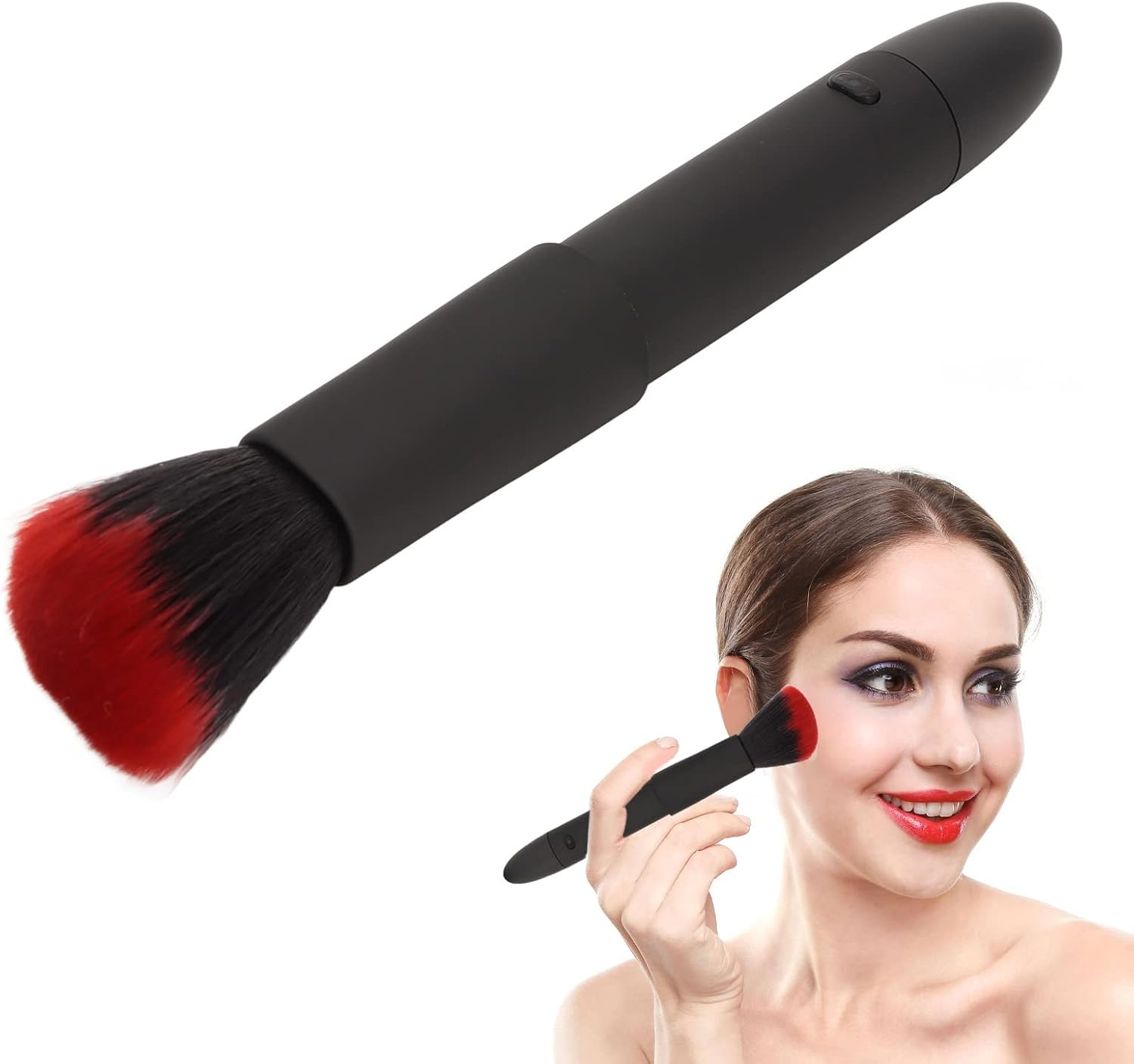 Electric Makeup Brush, 10 Gears Rechargeable Adjustable Multifunctional Waterproof Blush Brush image number 5
