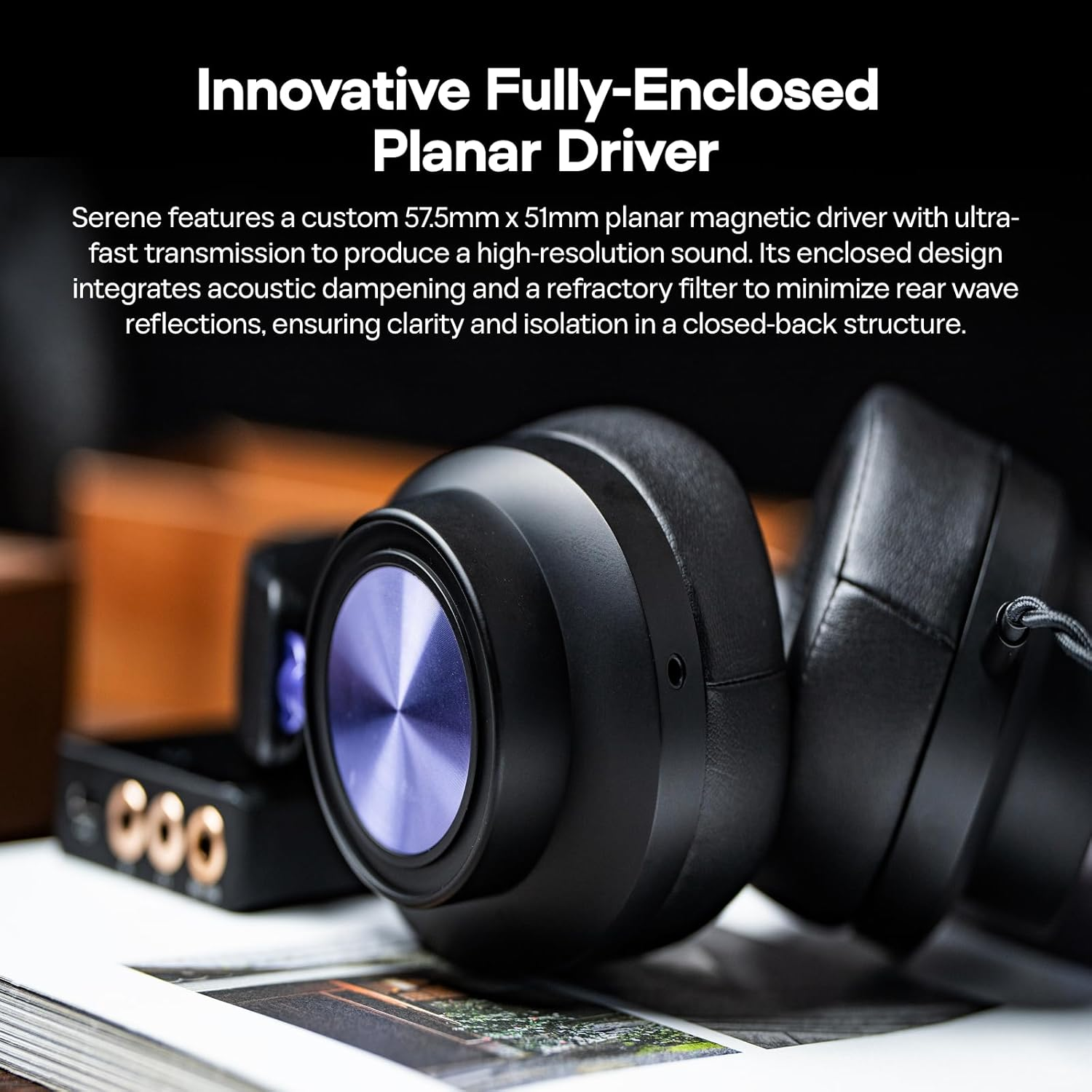 Linsoul Kiwi Ears X Z Reviews: Serene Planar Magnetic Driver Over-Ear Gaming Headphones, Fully Closed-Back, Passive Noise Cancelling, with Detachable Cable for DJ, Gamer, Musician image number 4