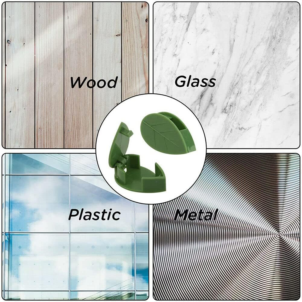 100X Plant Climbing Wall Fixture Hooks Fixing Self-Adhesive Invisible Clips